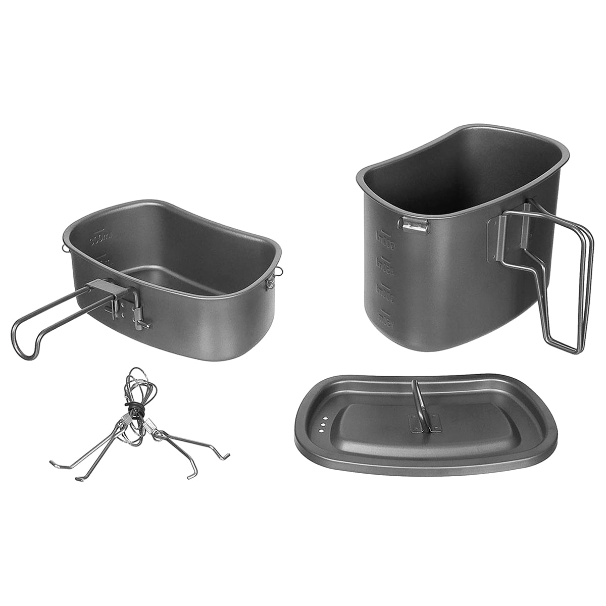 Titanová ešus MFH Fox Outdoor 3-dílná