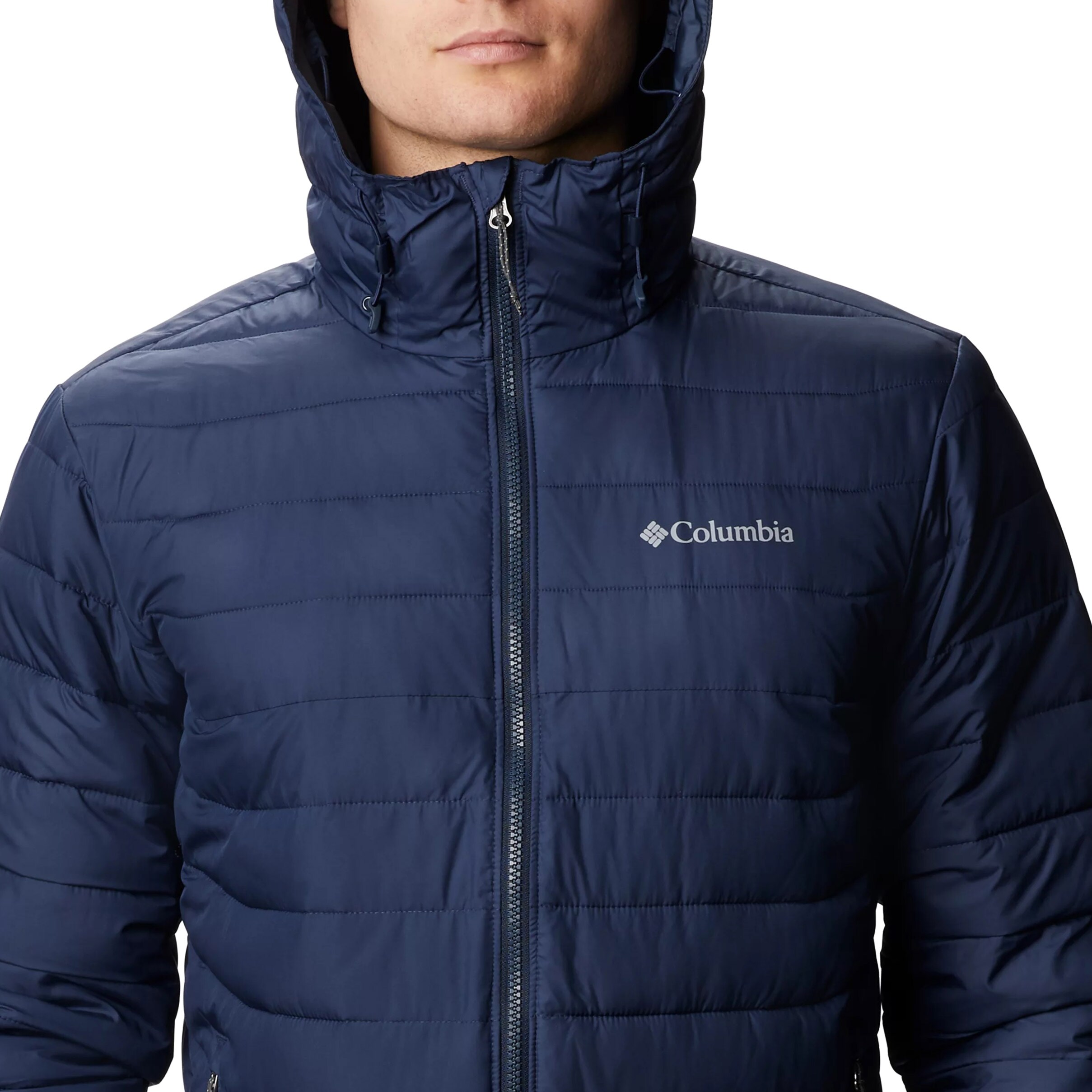 Bunda Columbia Powder Lite Hooded Jacket - Collegiate Navy