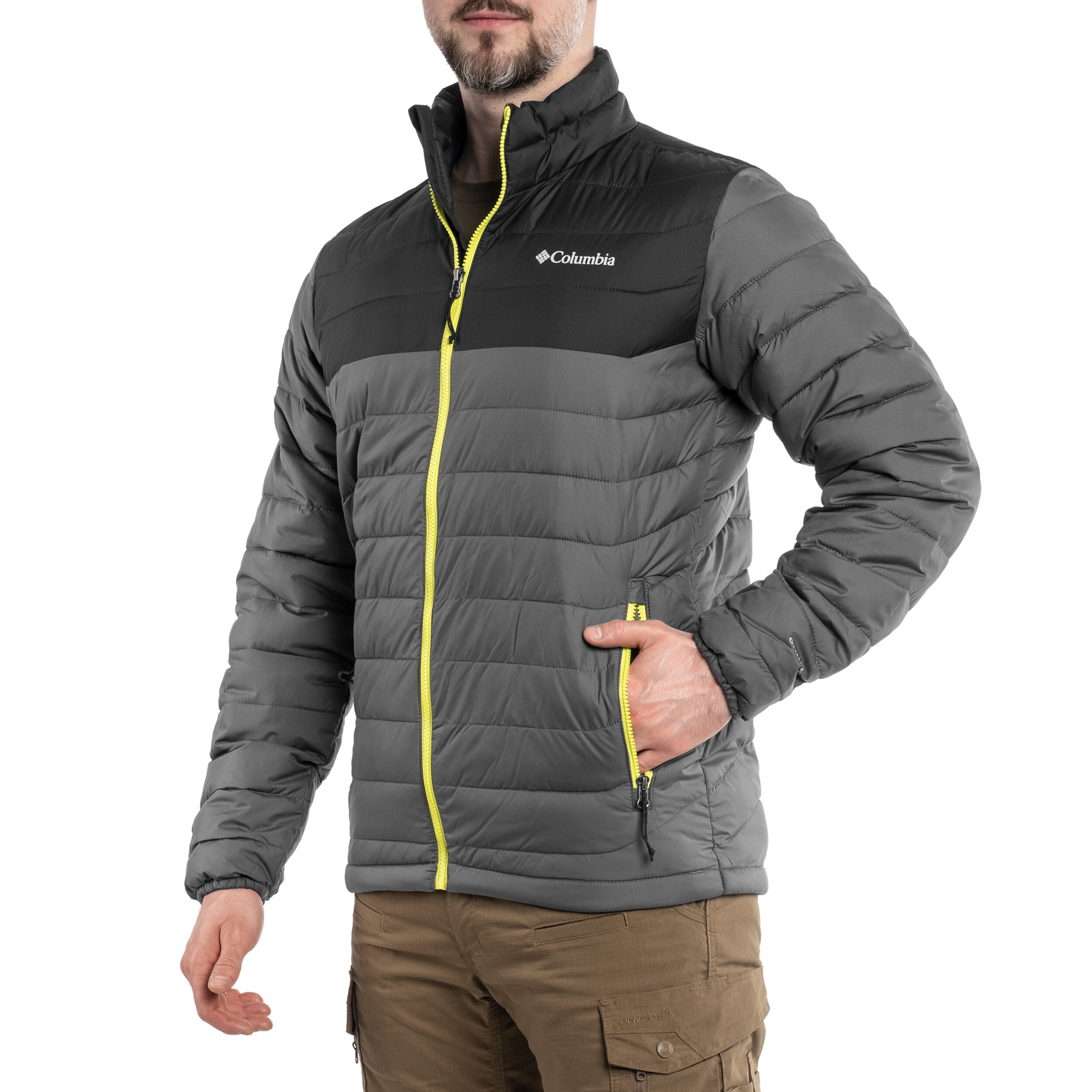 Bunda Columbia Powder Lite Jacket - City Grey/ Shark
