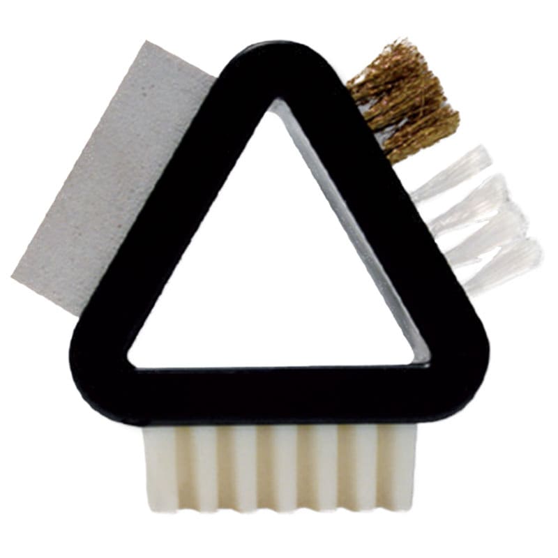 Trojúhelníkový kartáč Coccine na čištění semiše a nubuku