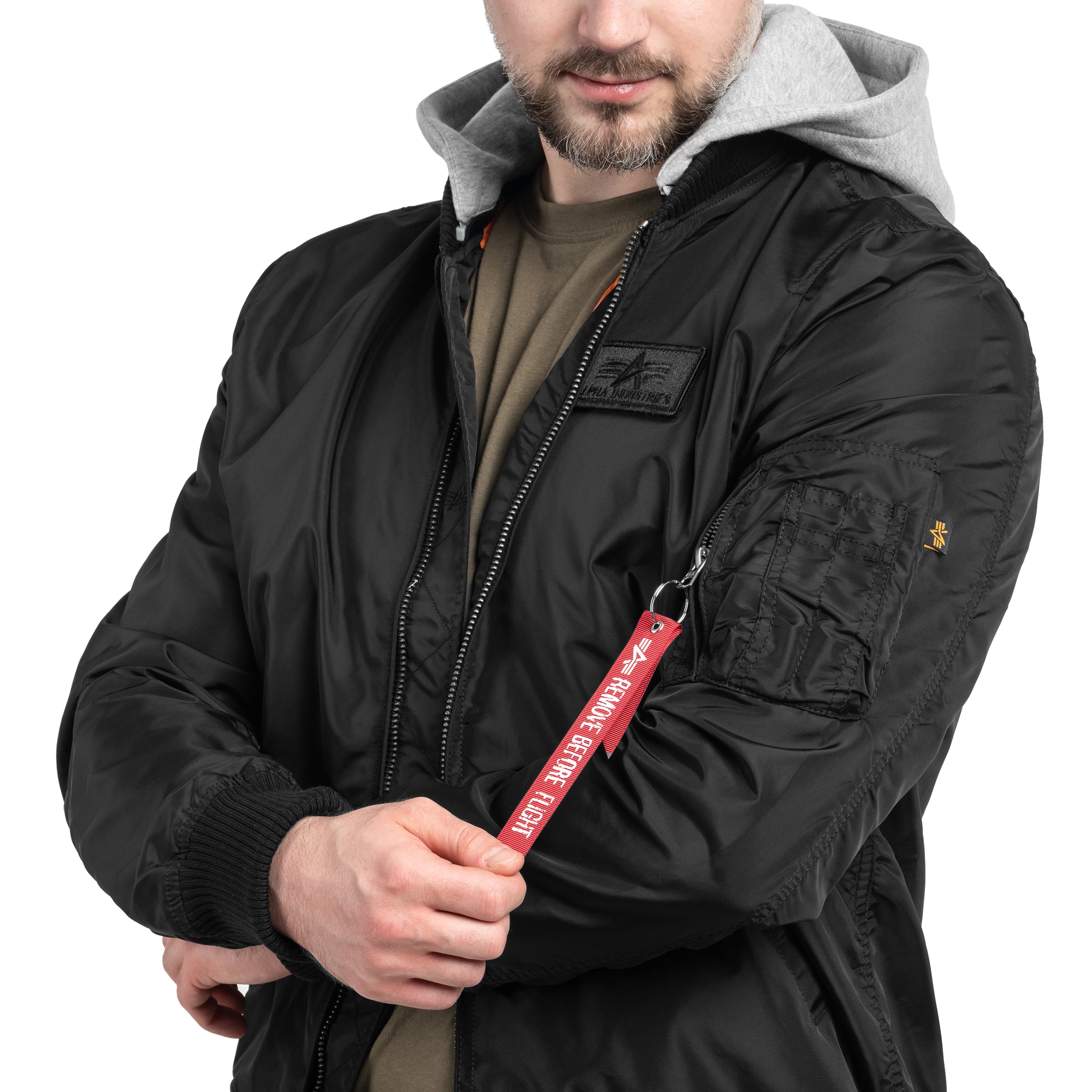 Bunda Alpha Industries MA-1 TT Hood - Black