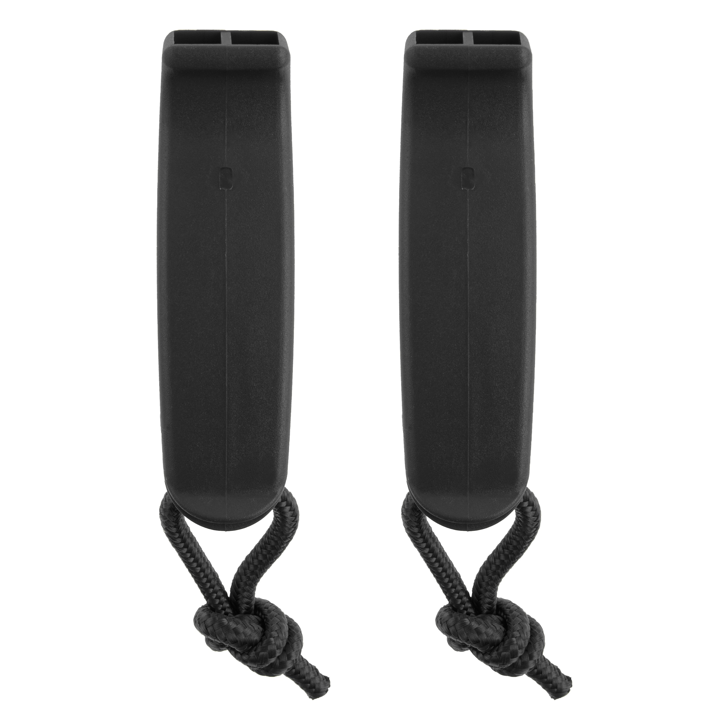 Poplašná píšťalka Mil-Tec Signaling Whistle Tactical MOLLE Black - 2 ks