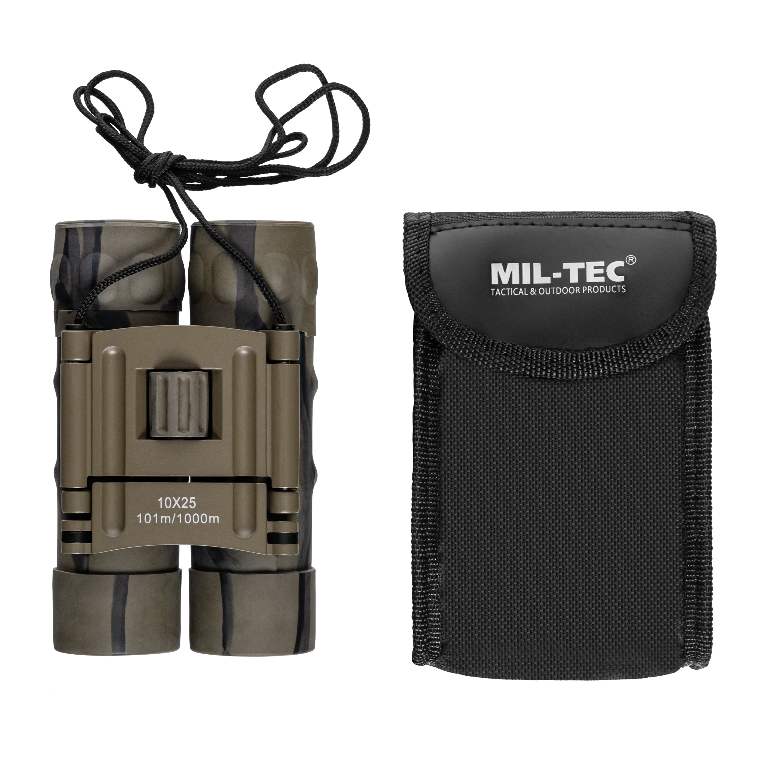 Kompaktní dalekohled Mil-Tec 10x25 Gen II - Desert