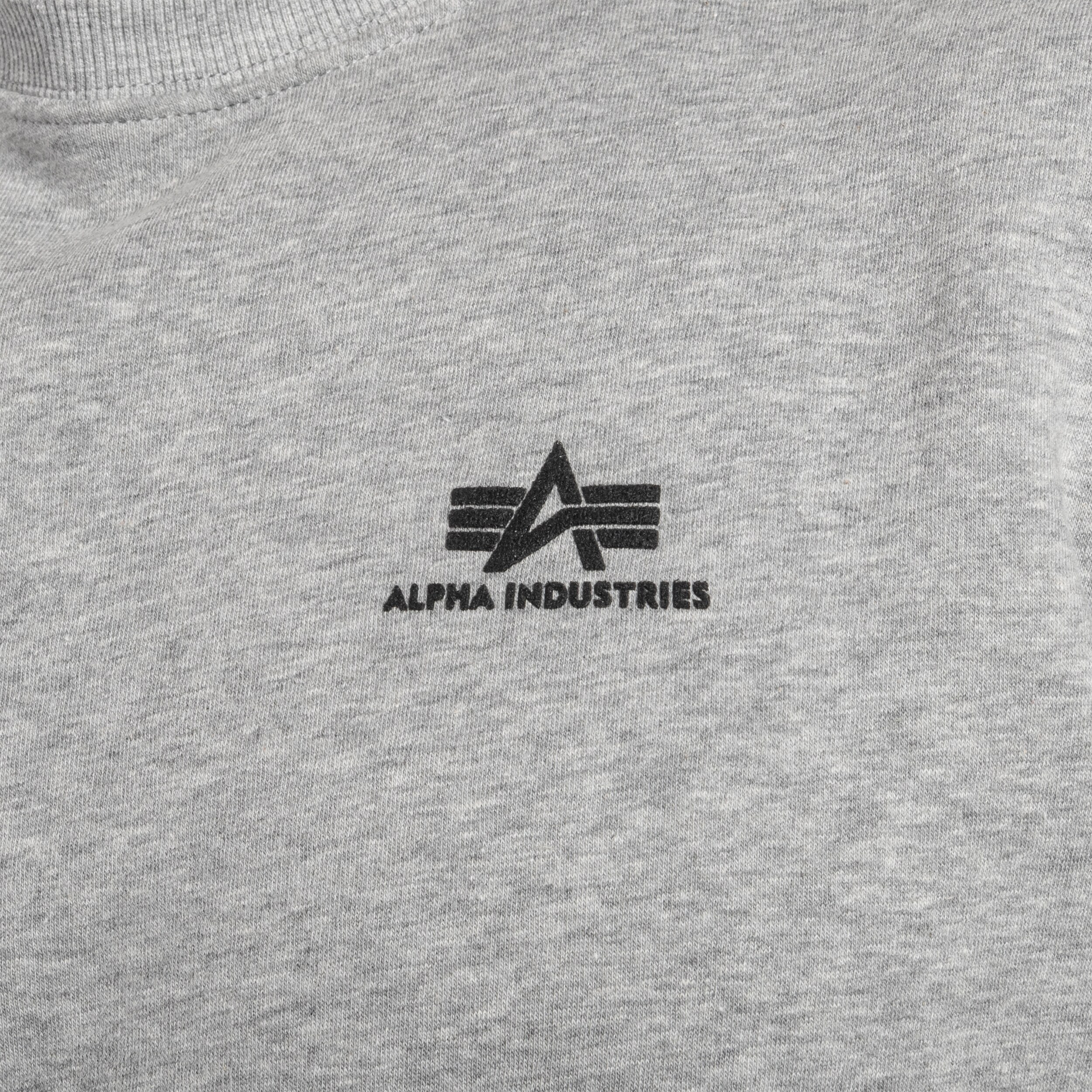 Mikina Alpha Industries Basic Sweater Small Logo - Grey Heather