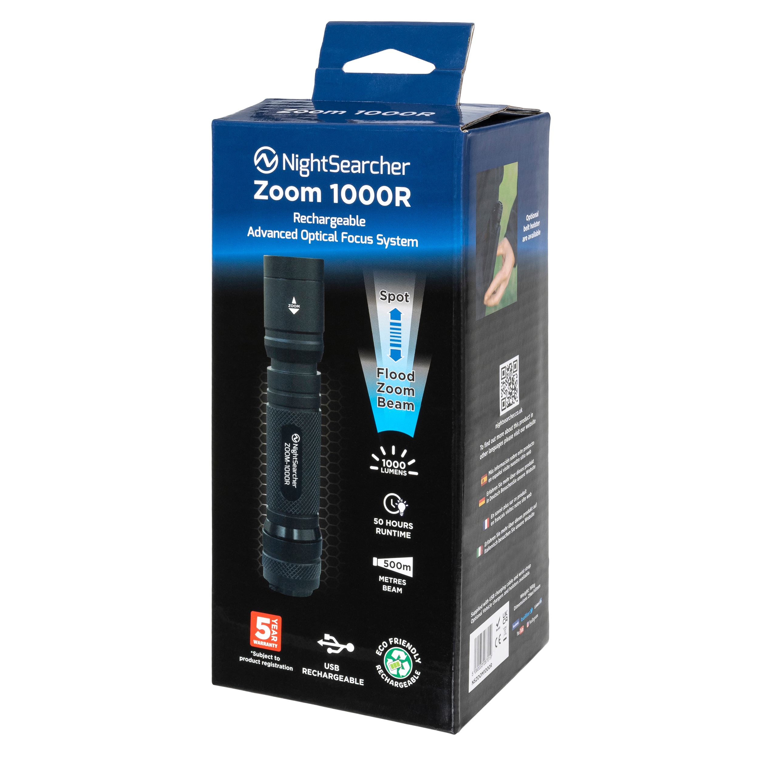 Svítilna NightSearcher Zoom 1000R - 1000 lumenů