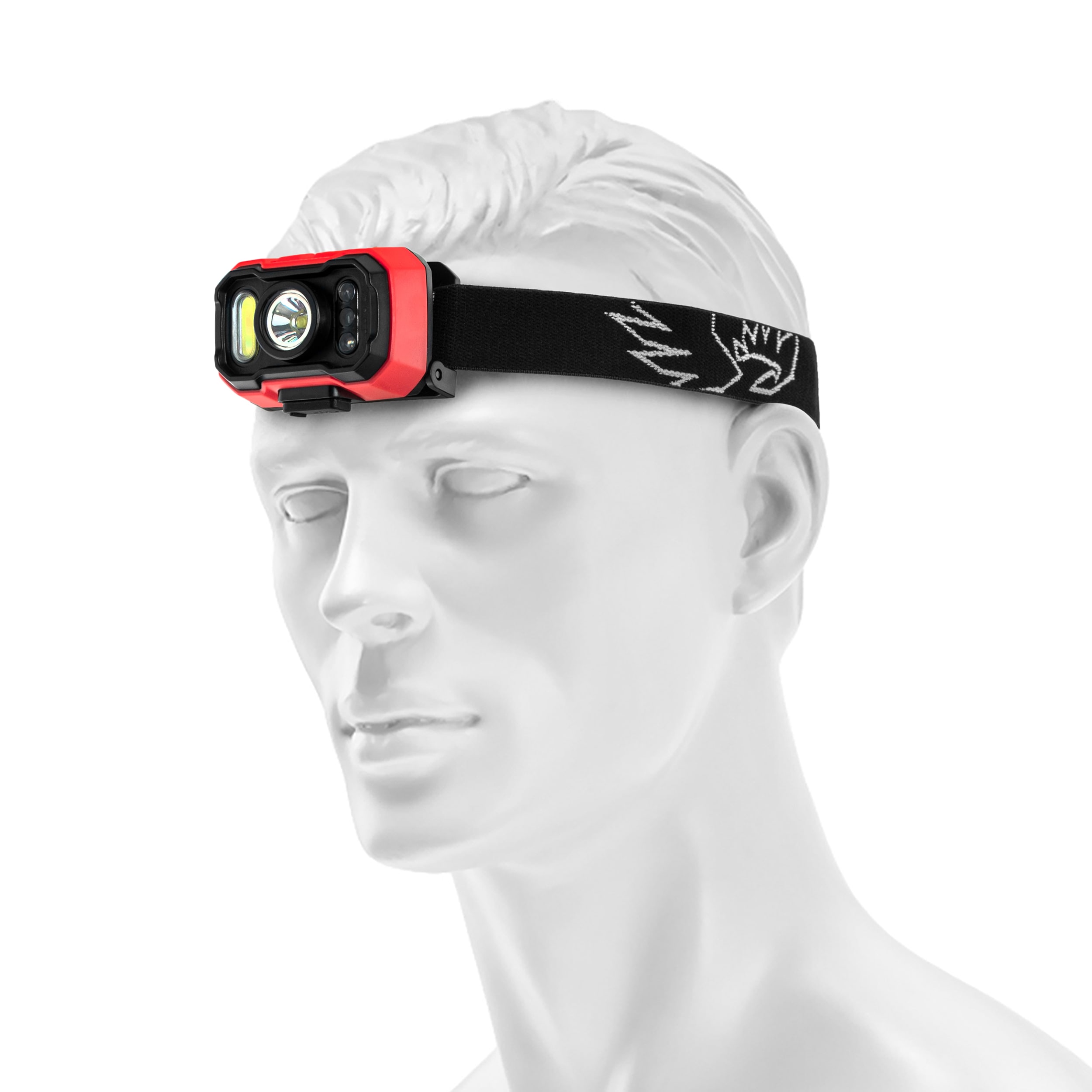 Sada svítilen Mactronic Falcon Eye - čelovka 900 lumenů + dílenská svítilna s funkcí powerbanky 500 lumenů