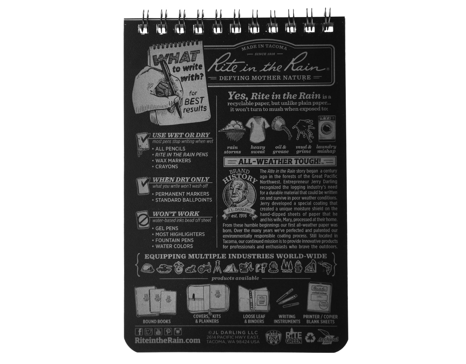 Voděodolný zápisník Rite in the Rain 4 × 6