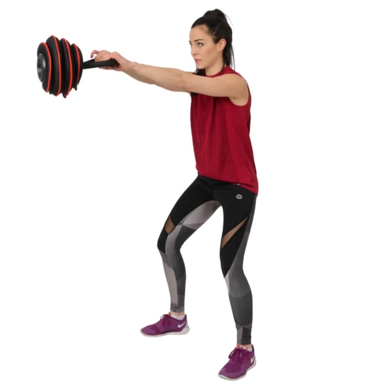 Kettlebell HMS měkký s nastavitelnou zátěží KRM20