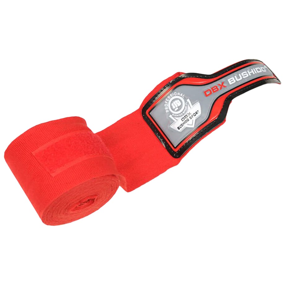 Boxerské bandáže DBX Bushido elastické 4 m - Červené