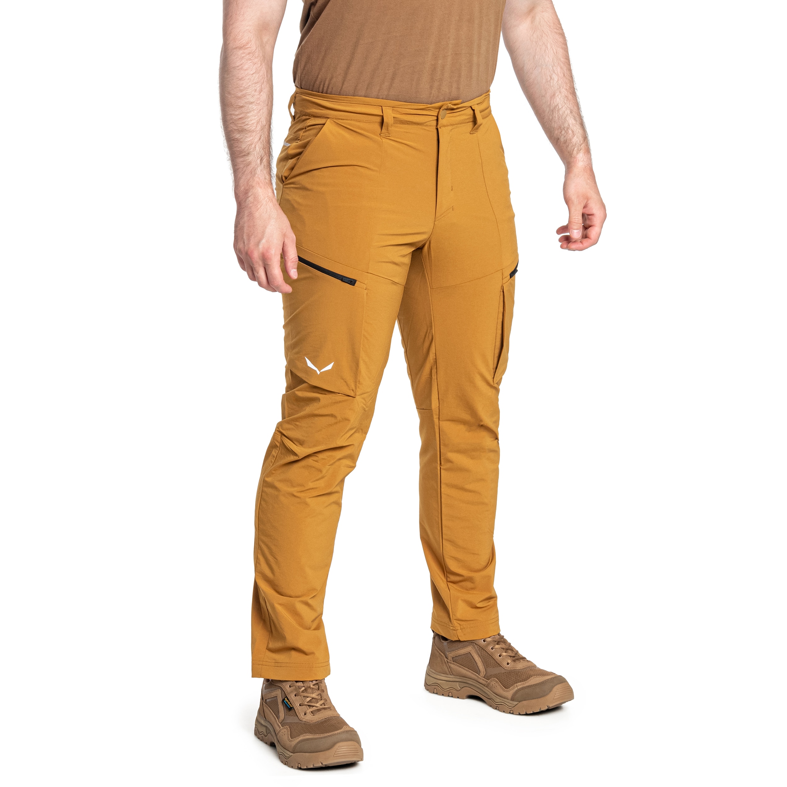 Kalhoty Salewa Puez Durastretch Cargo - Golden Brown