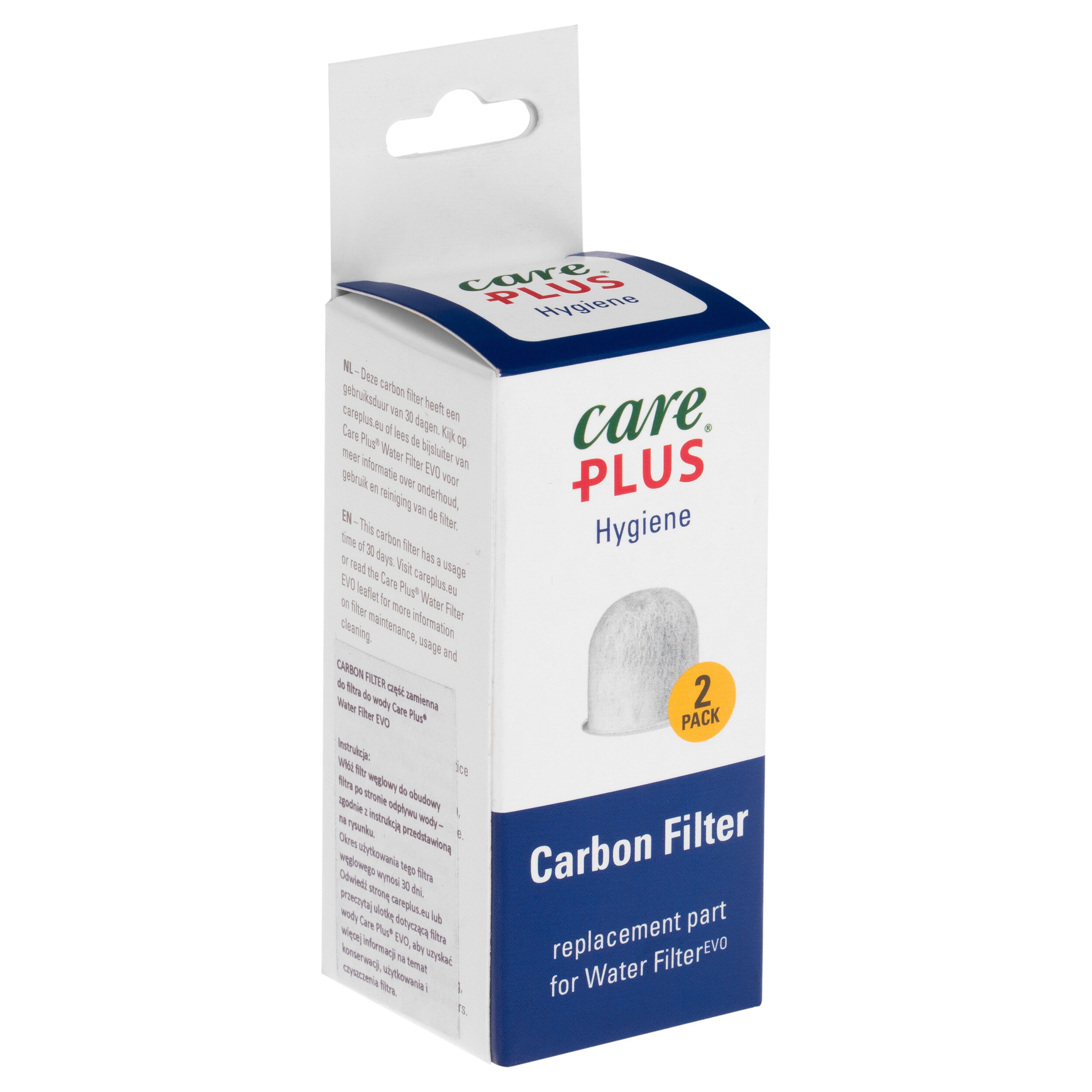 Uhelná náplň do filtru Care Plus Evo Replacement Carbon – 2 ks