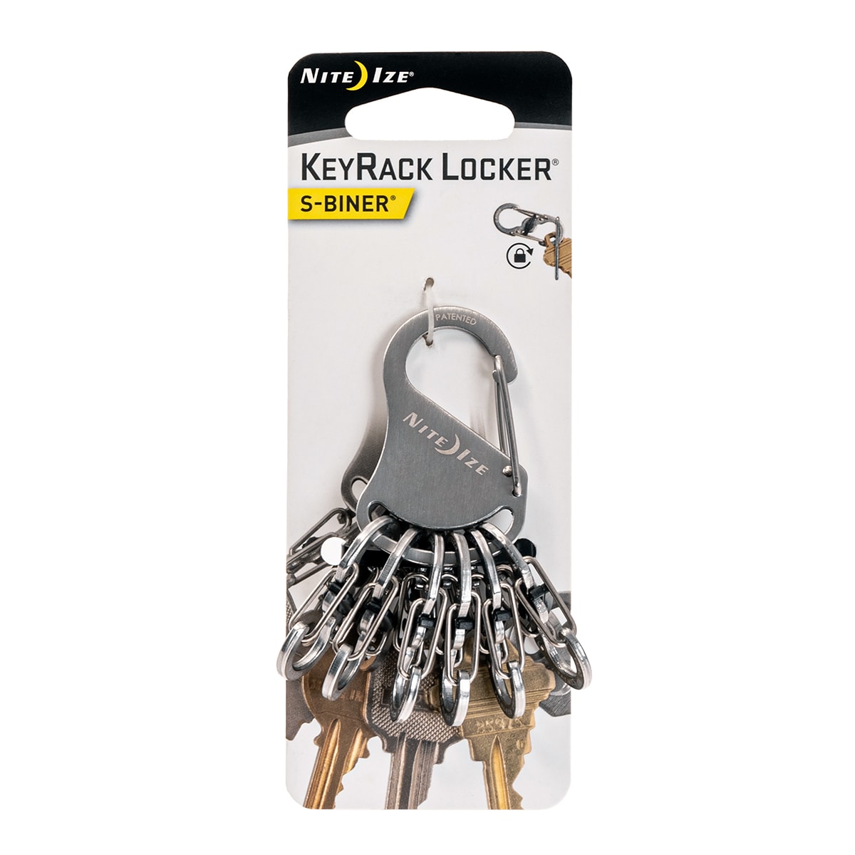 Přívěsek Nite Ize S-Biner KeyRack Locker Silver KLK-11-R3