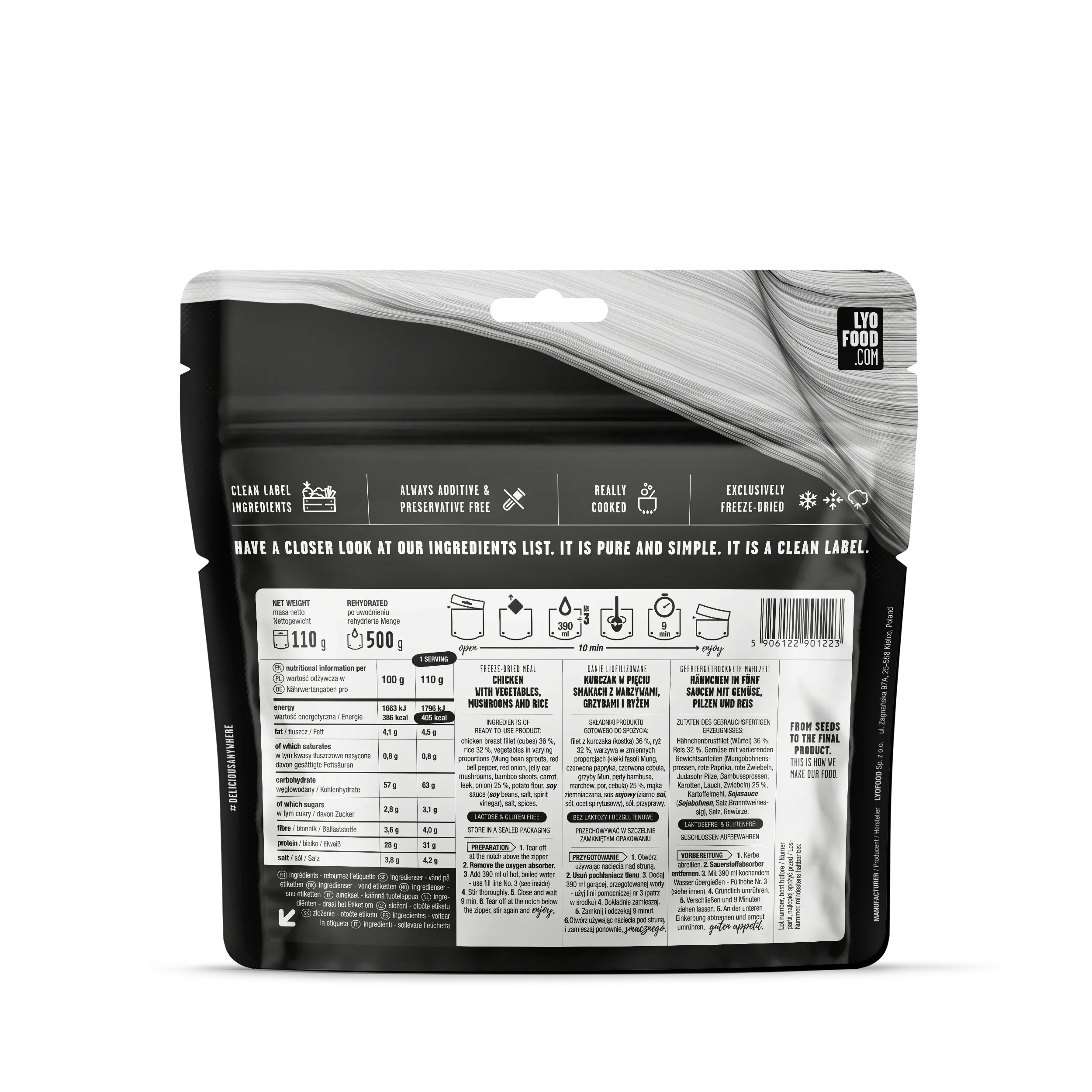 Lyofilizované jídlo LYOFOOD 14denní balíček potravin