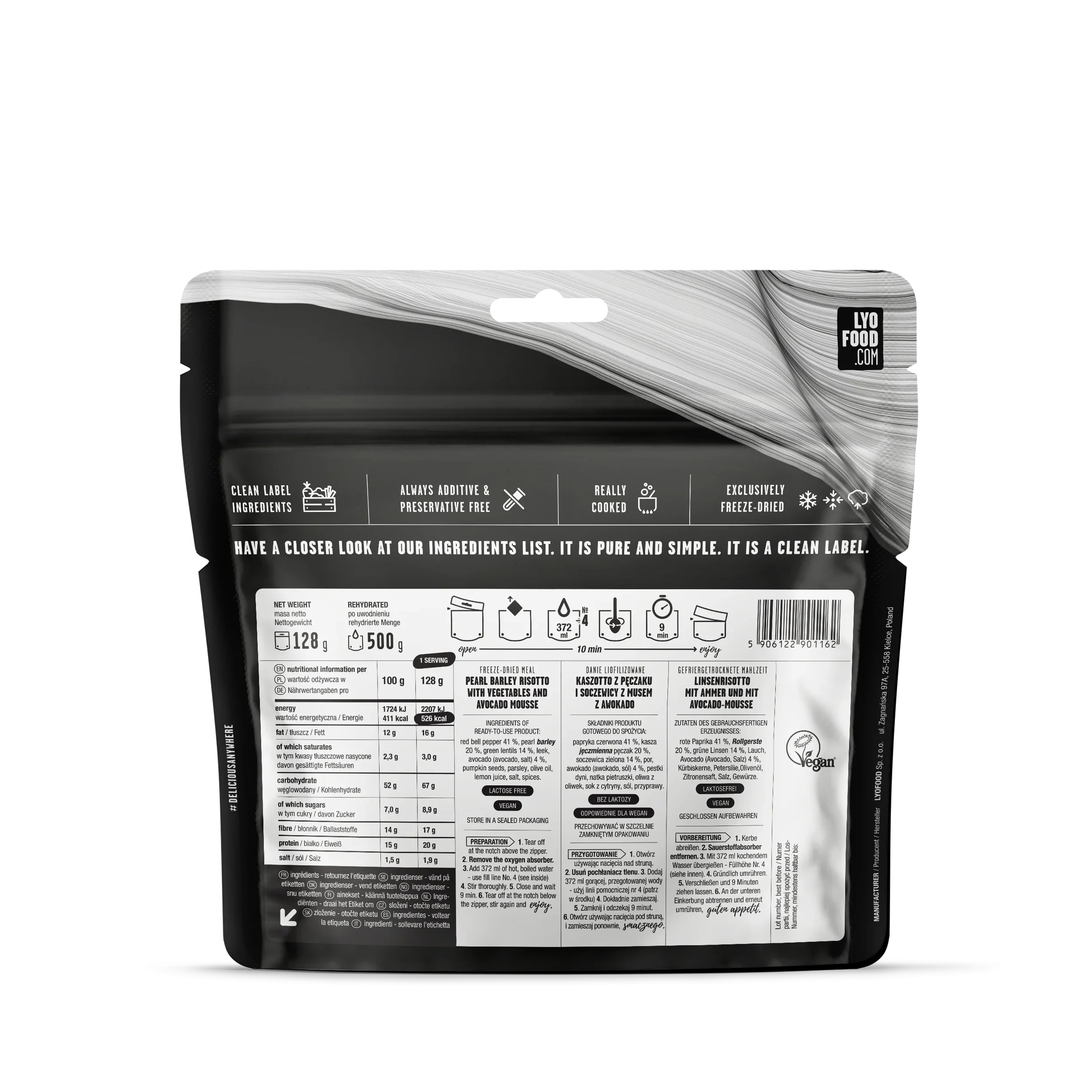 Lyofilizované jídlo LYOFOOD 14denní balíček potravin – vegetariánský