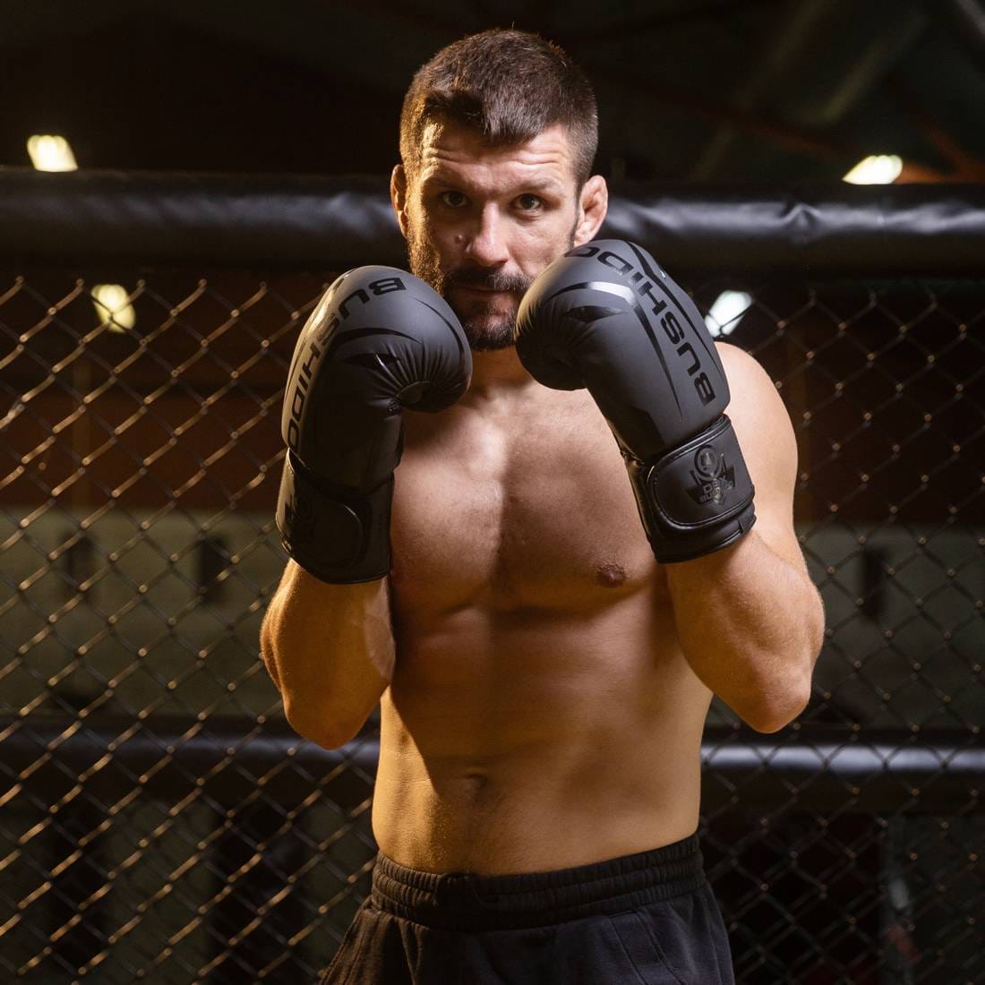 Boxerské rukavice DBX Bushido Raptor B-2V22 - Černé Mat