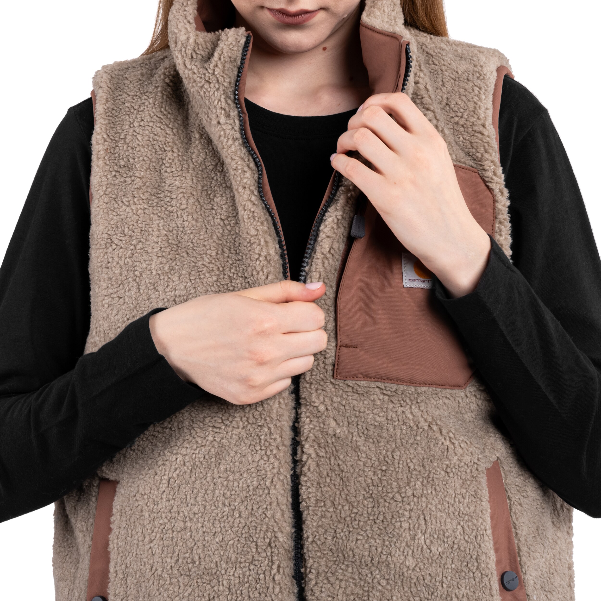 Dámský bezrukávník Carhartt Montana Relaxed Fit Insulated Vest – Nutmeg