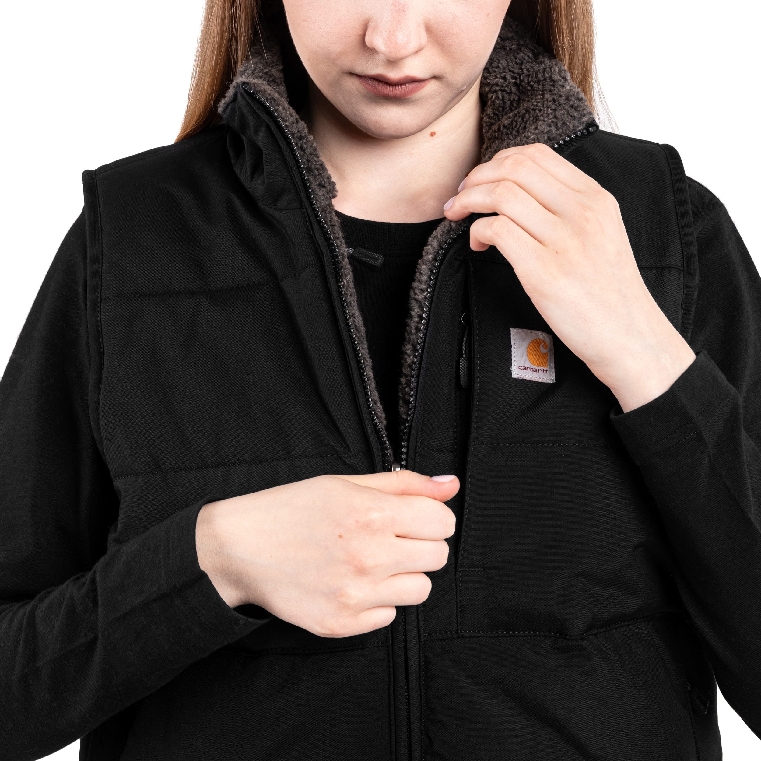 Dámský bezrukávník Carhartt Montana Relaxed Fit Insulated Vest – Black