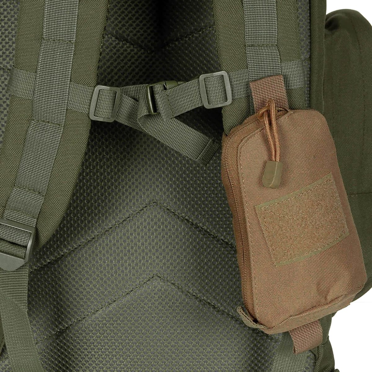 Kapsa MFH Pouch For Shoulder Strap MOLLE - Coyote Tan