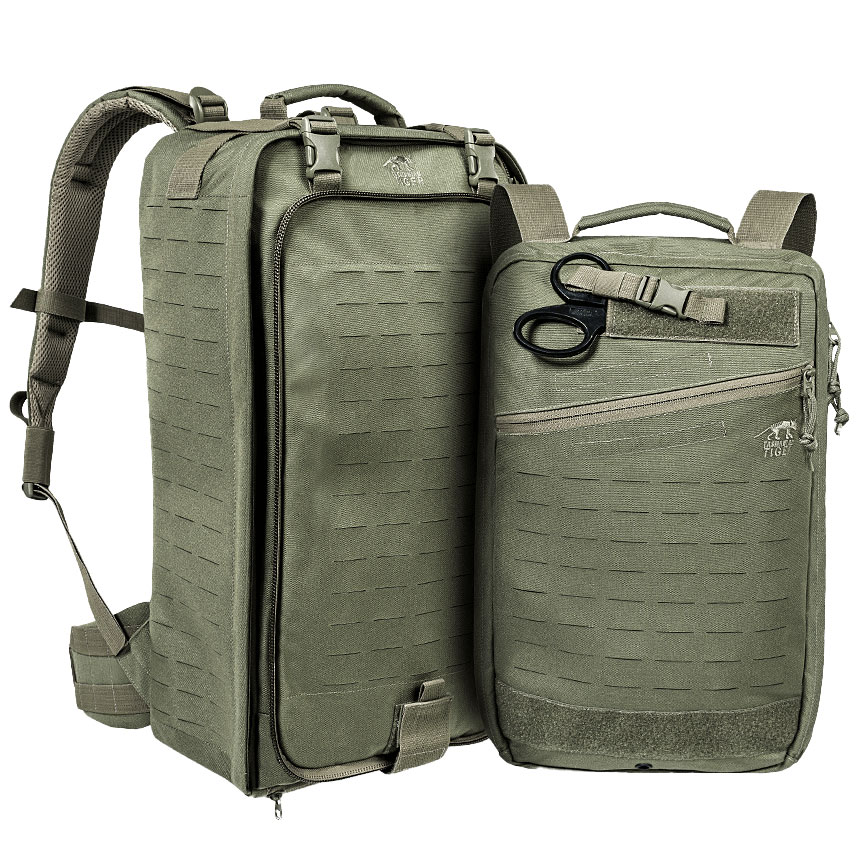 Lékařský batoh Tasmanian Tiger First Responder Move On MKII IRR 40 l – Stone Grey Olive