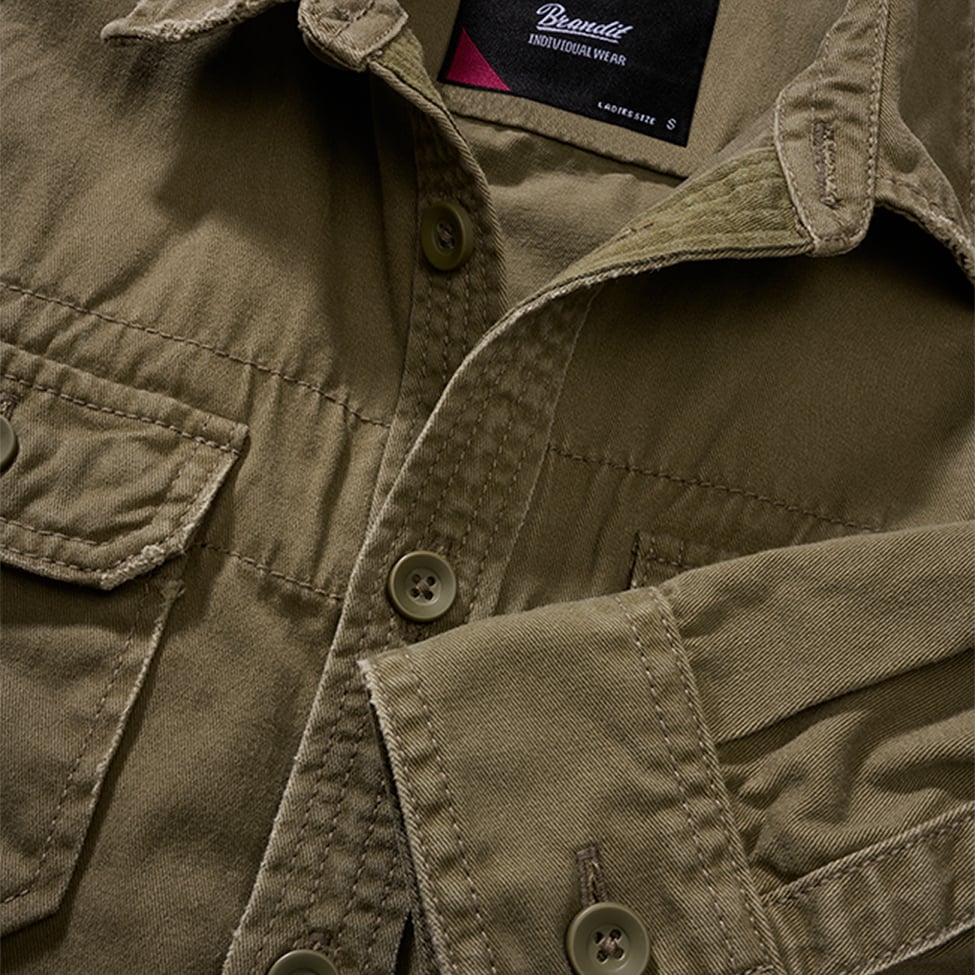 Dámská košile Brandit Vintageshirt Long Sleeve - Olive