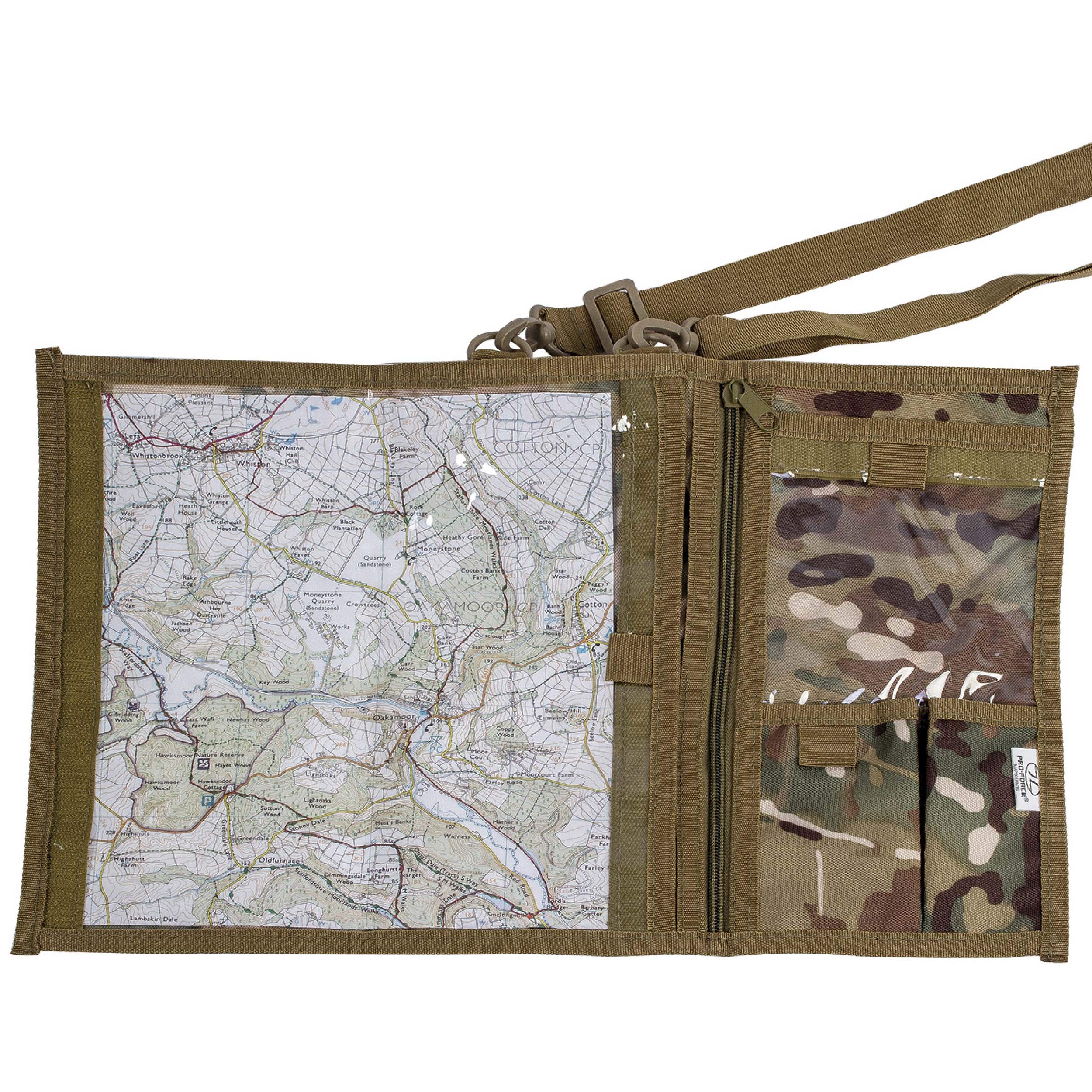 Mapník Highlander Forces Explorer Map Case - Arid MC Camo