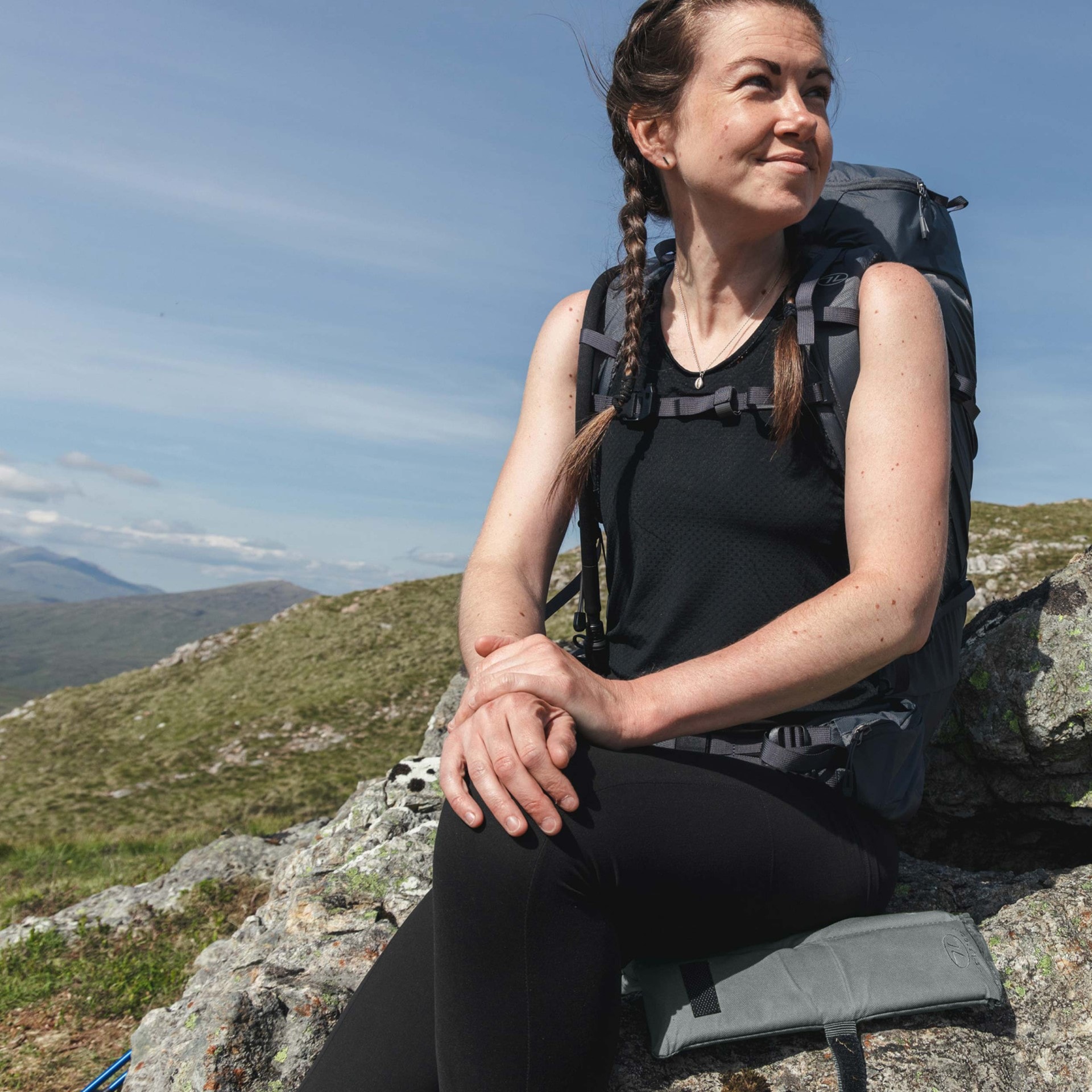 Skládací podložka Highlander Outdoor na sezení - Grey