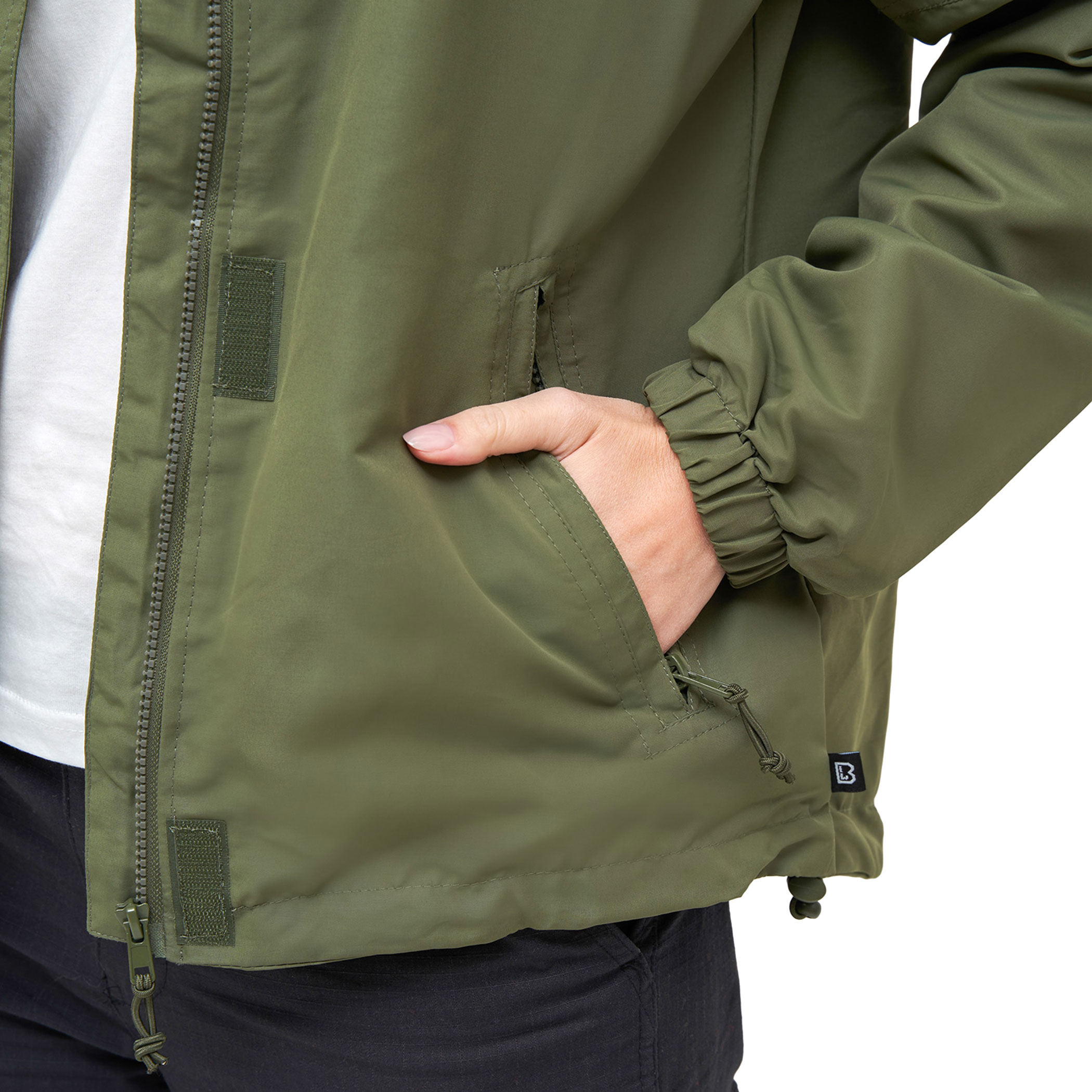 Dámská bunda Brandit Summer Windbreaker Frontzip - Olive