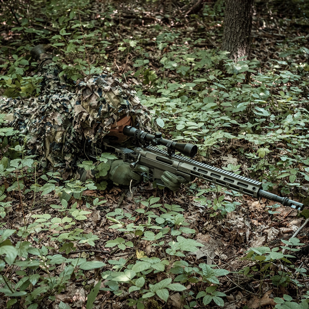 Maskovací oblek Helikon-Tex Leaf Ghillie Set – US Woodland