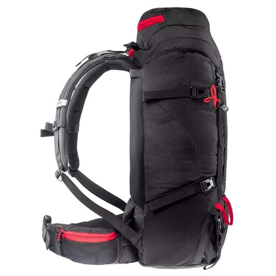 Batoh Hi-Tec Stone 50 l – Black/High Risk Red