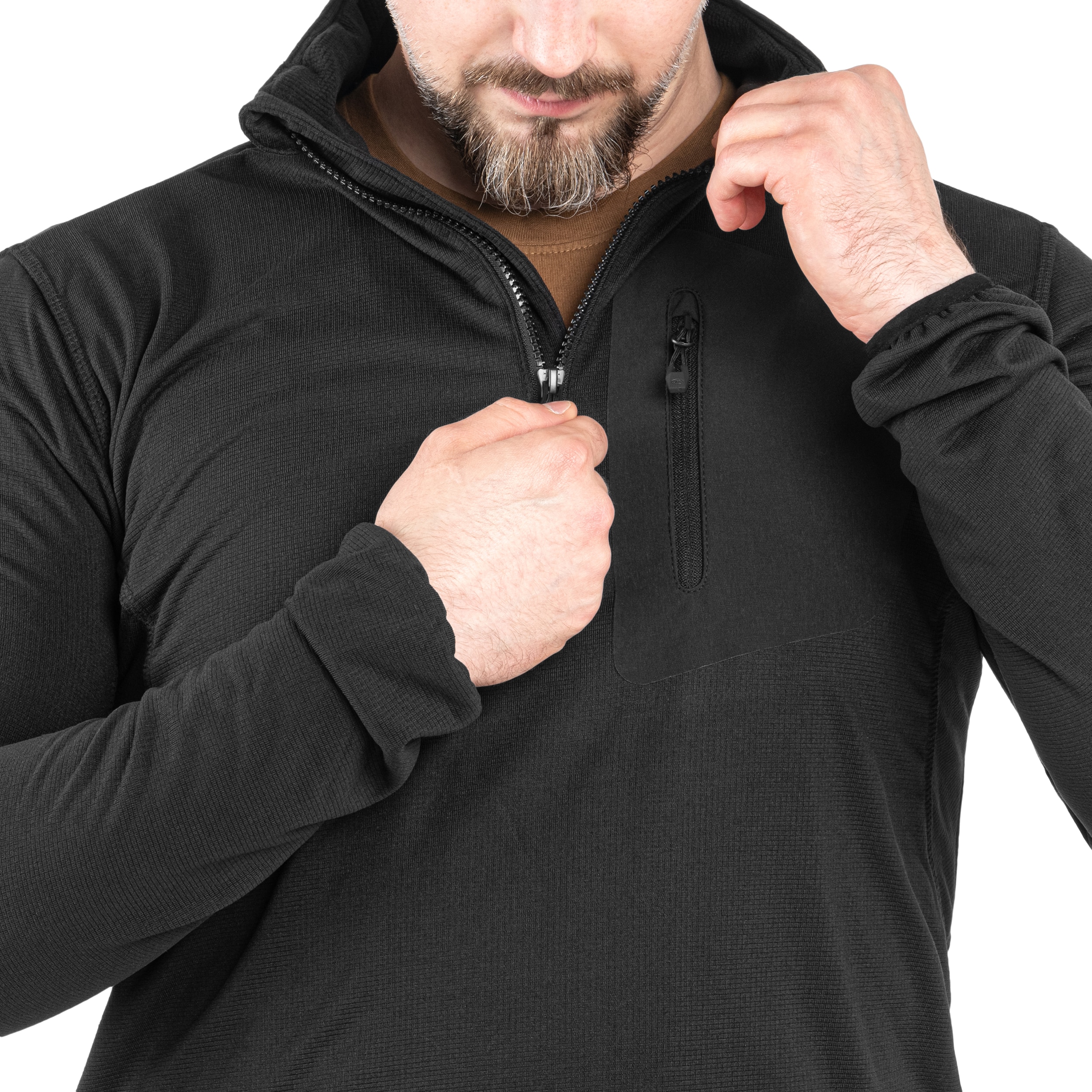 Fleesová mikina Highlander Forces Tactical Hirta Fleece – Black