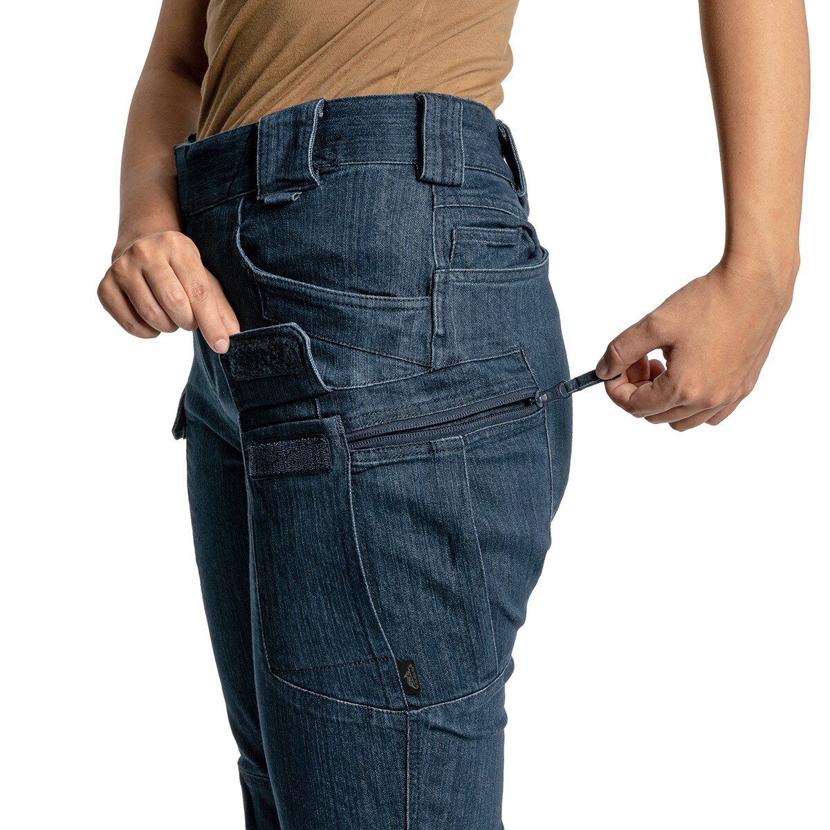 Dámské kalhoty Helikon-Tex Women’s UTP Resized Denim Stretch – Marine Blue