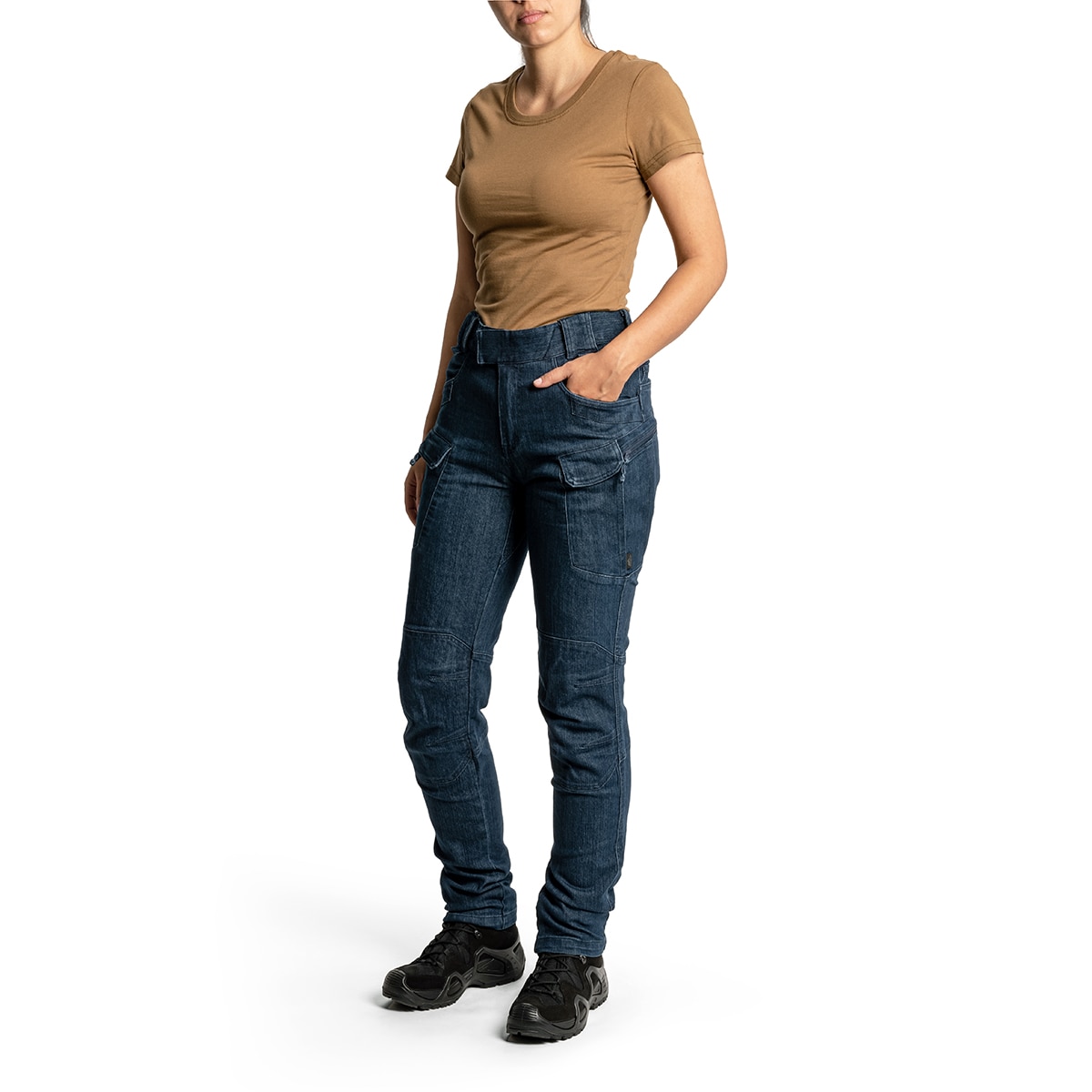 Dámské kalhoty Helikon-Tex Women’s UTP Resized Denim Stretch – Marine Blue