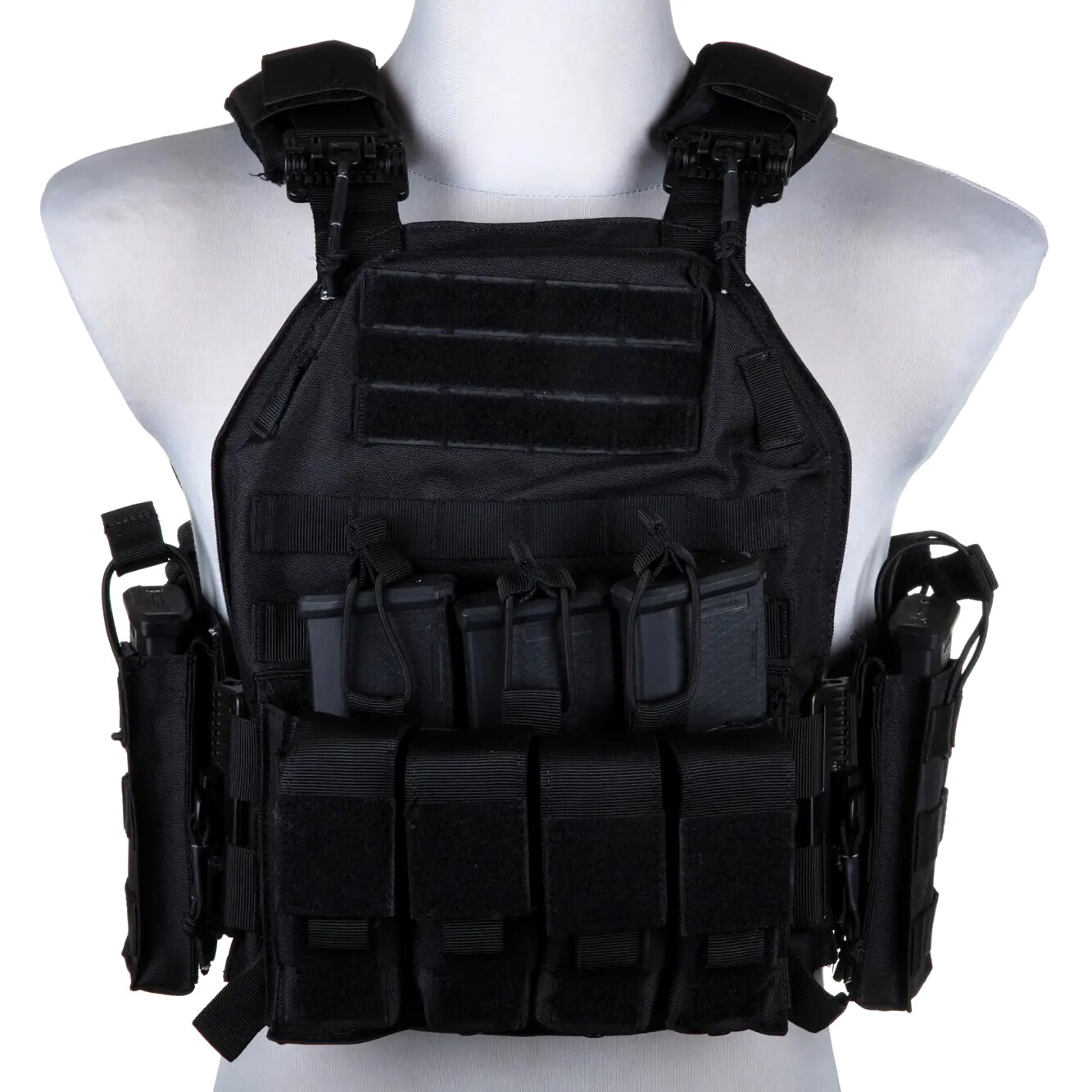 Taktická vesta GFC Tactical Plate Carrier 8944-1 - černá