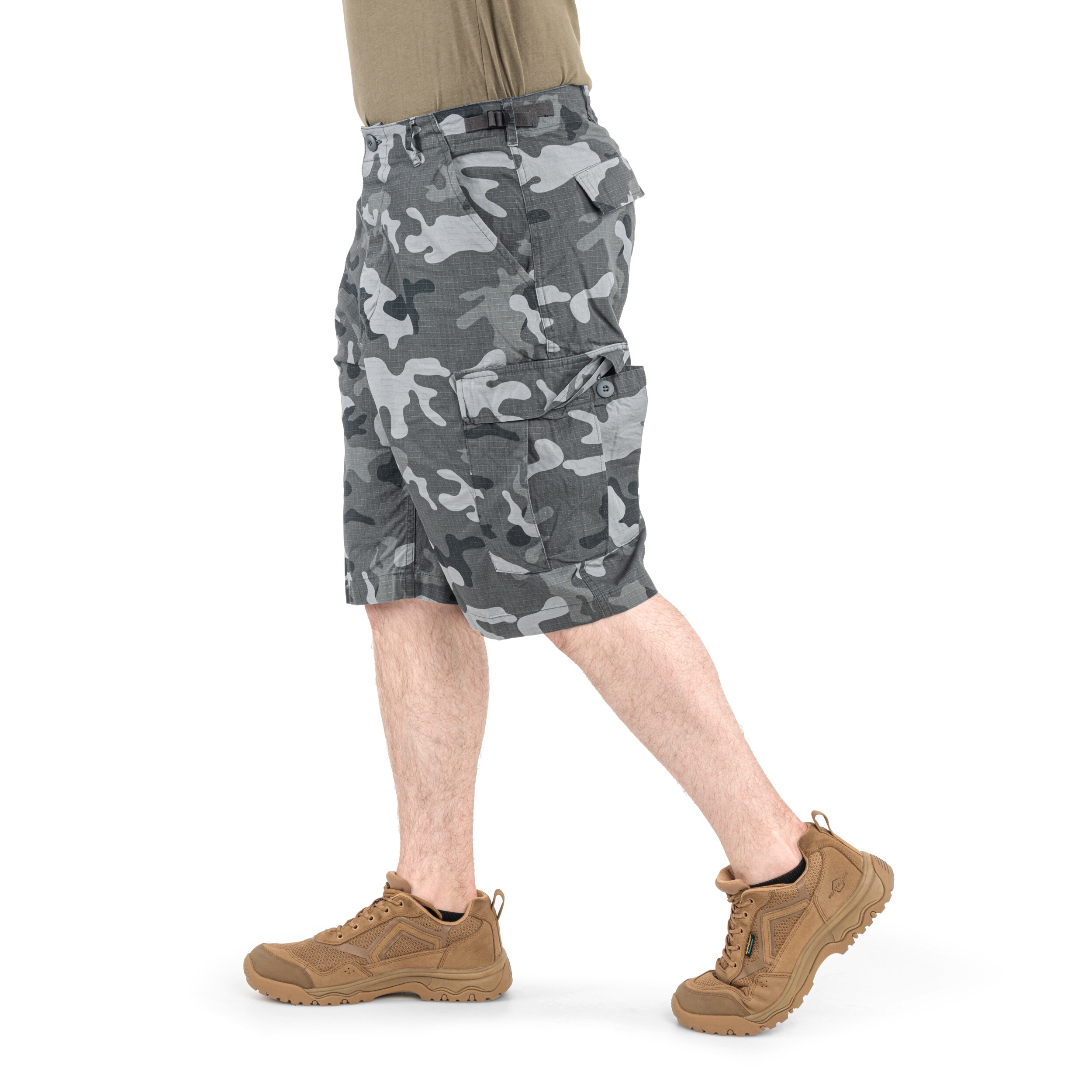 Kraťasy Brandit BDU Rip-Stop – Grey Camo