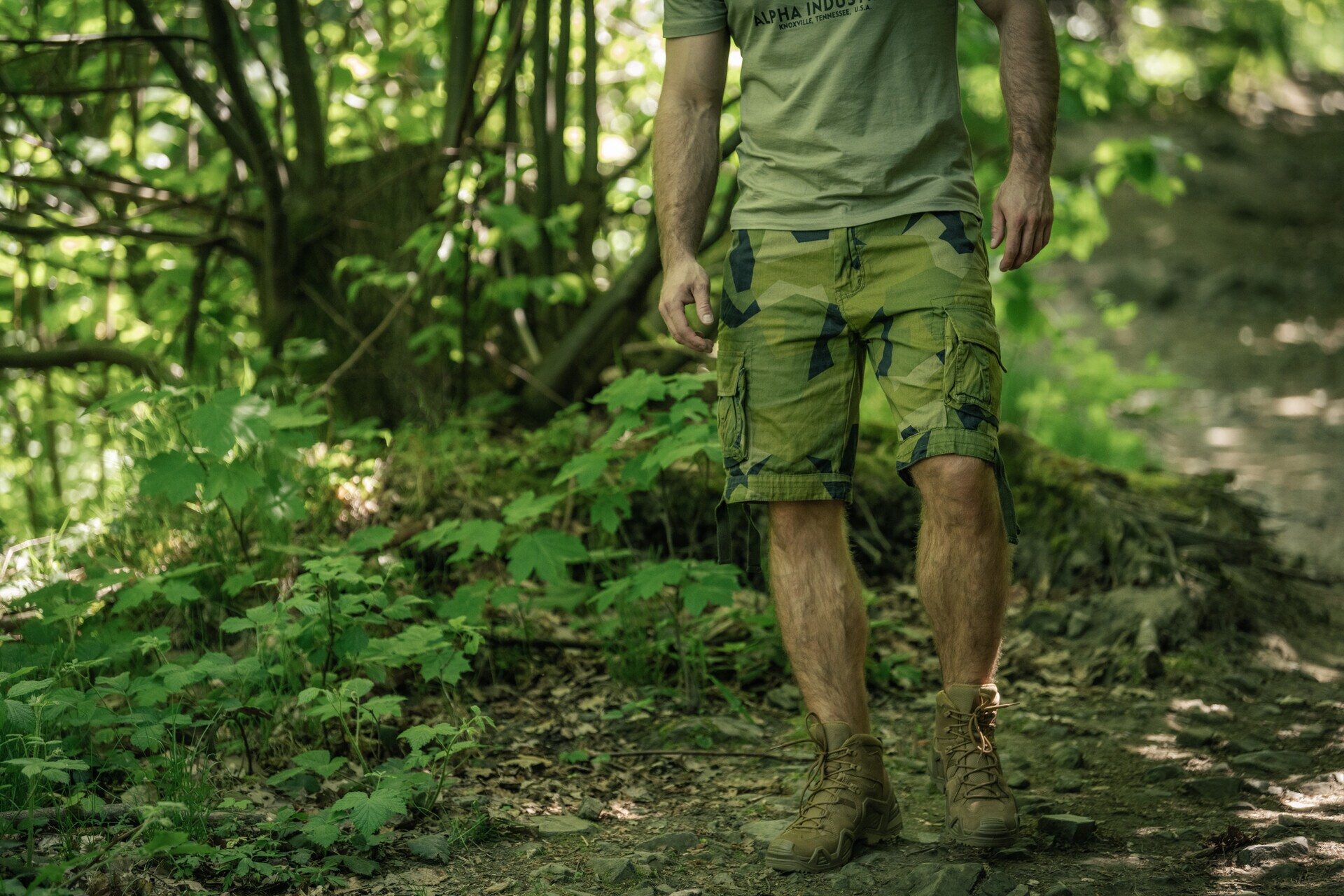 Kraťasy Brandit Urban Legend – Swedish Camo