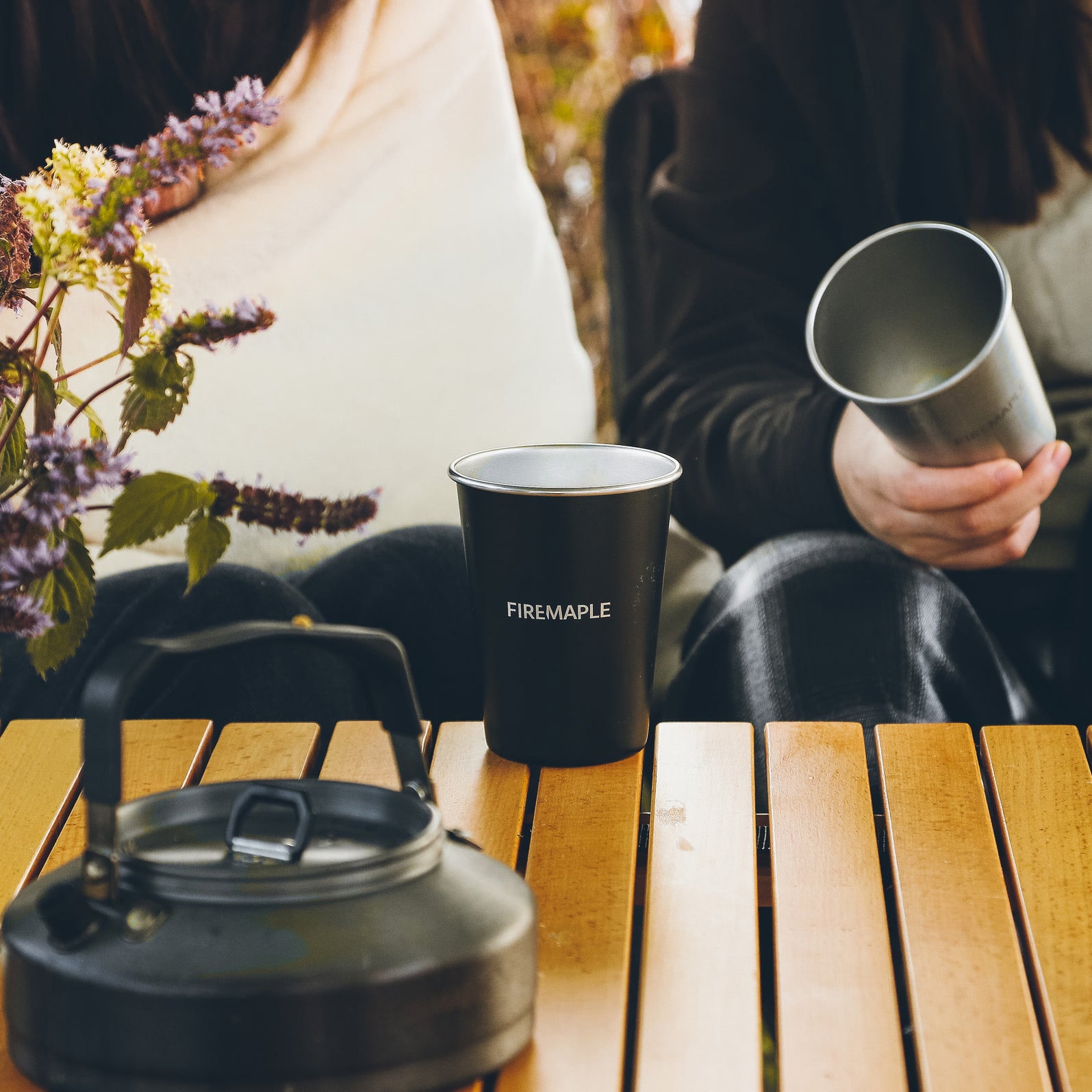 Hrnek Fire Maple Antarcti Stainless Steel 350 ml 2 ks - Black