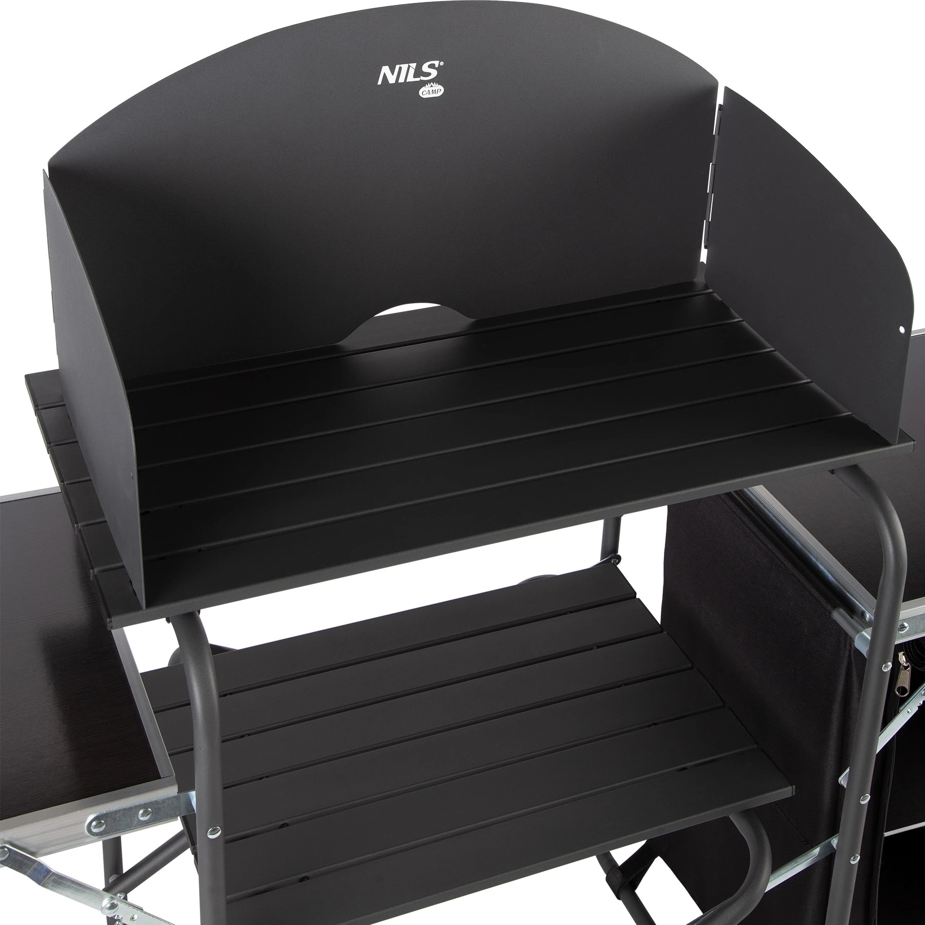 Skládací turistická skříňka Nils Camp NC3041 s krytem - černá