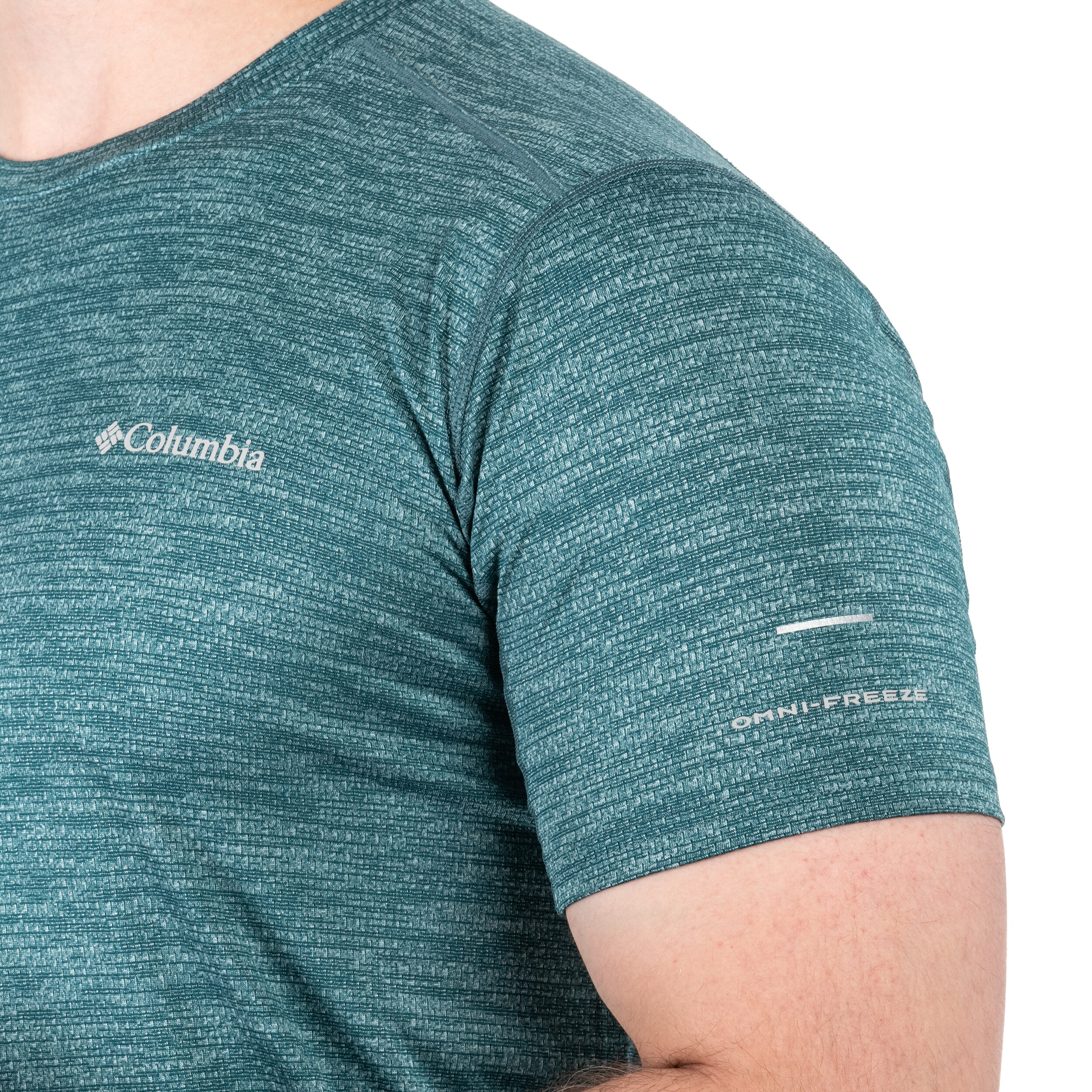 Termoaktivní tričko Columbia Alpine Chill Zero Short Sleeve Crew - Cloudburst Heather