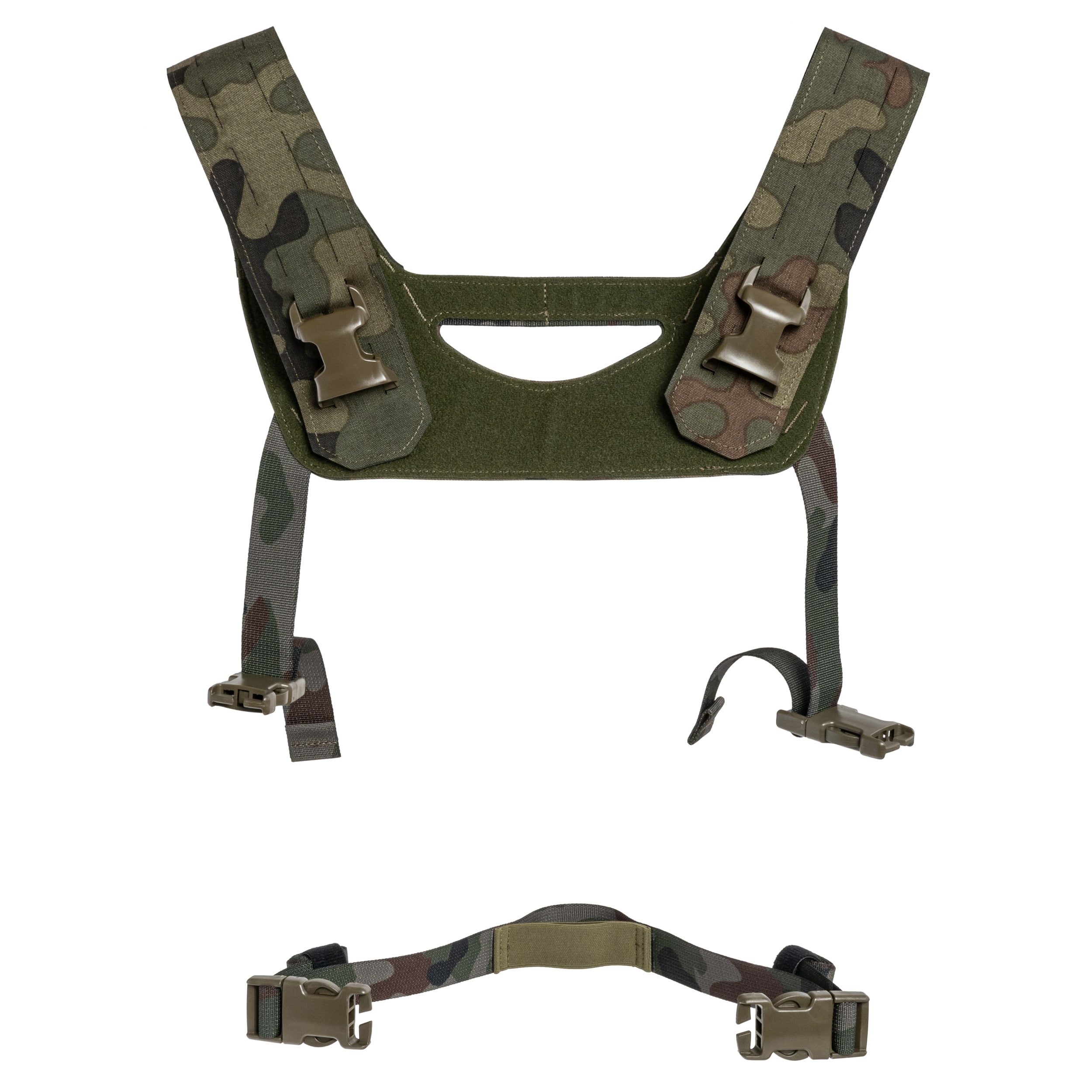 Taktické šle Combat Lab Typ H pro Chest RIG - wz.93 Pantera PL Woodland