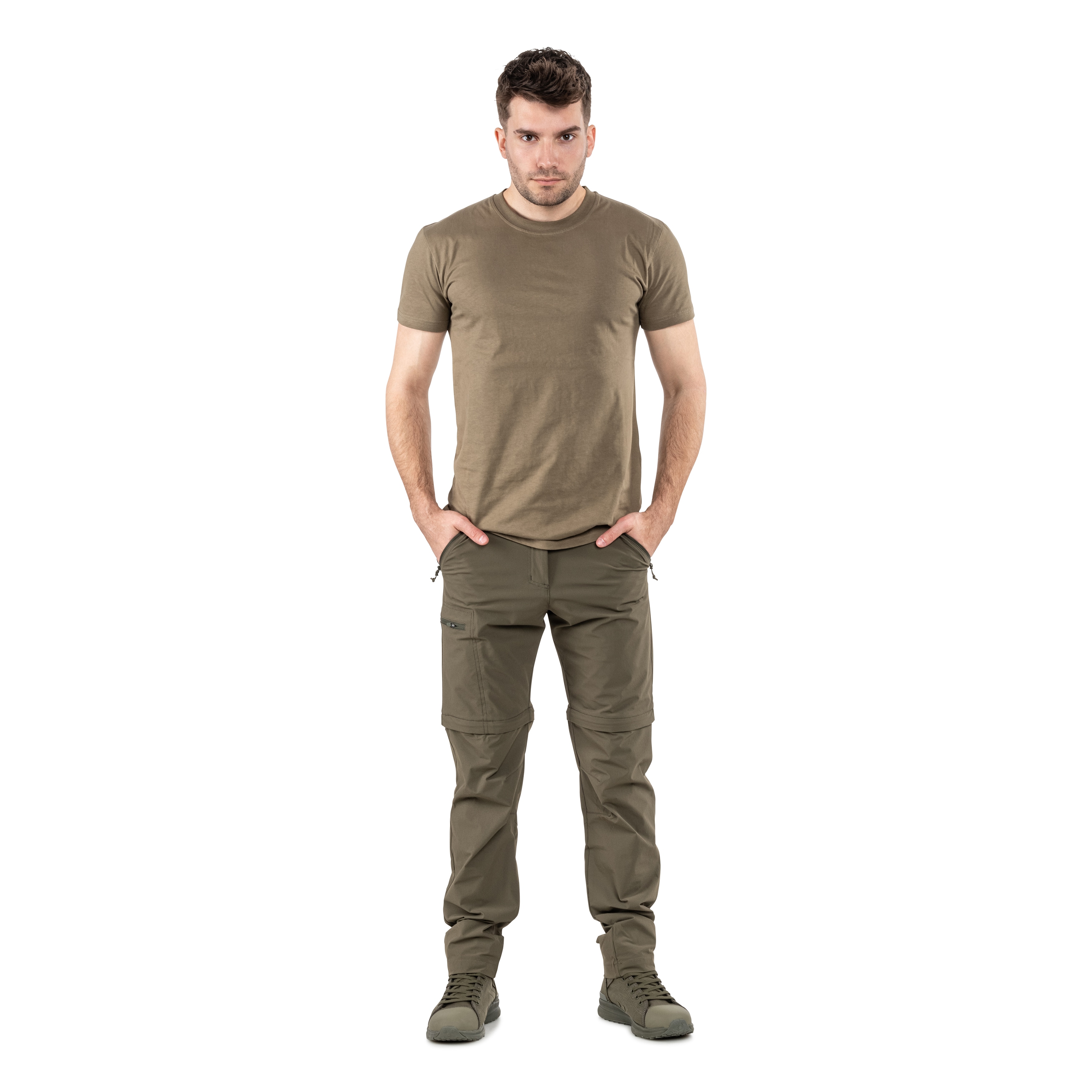 Kalhoty trekkingové 2v1 Viking Rocklyn - Khaki