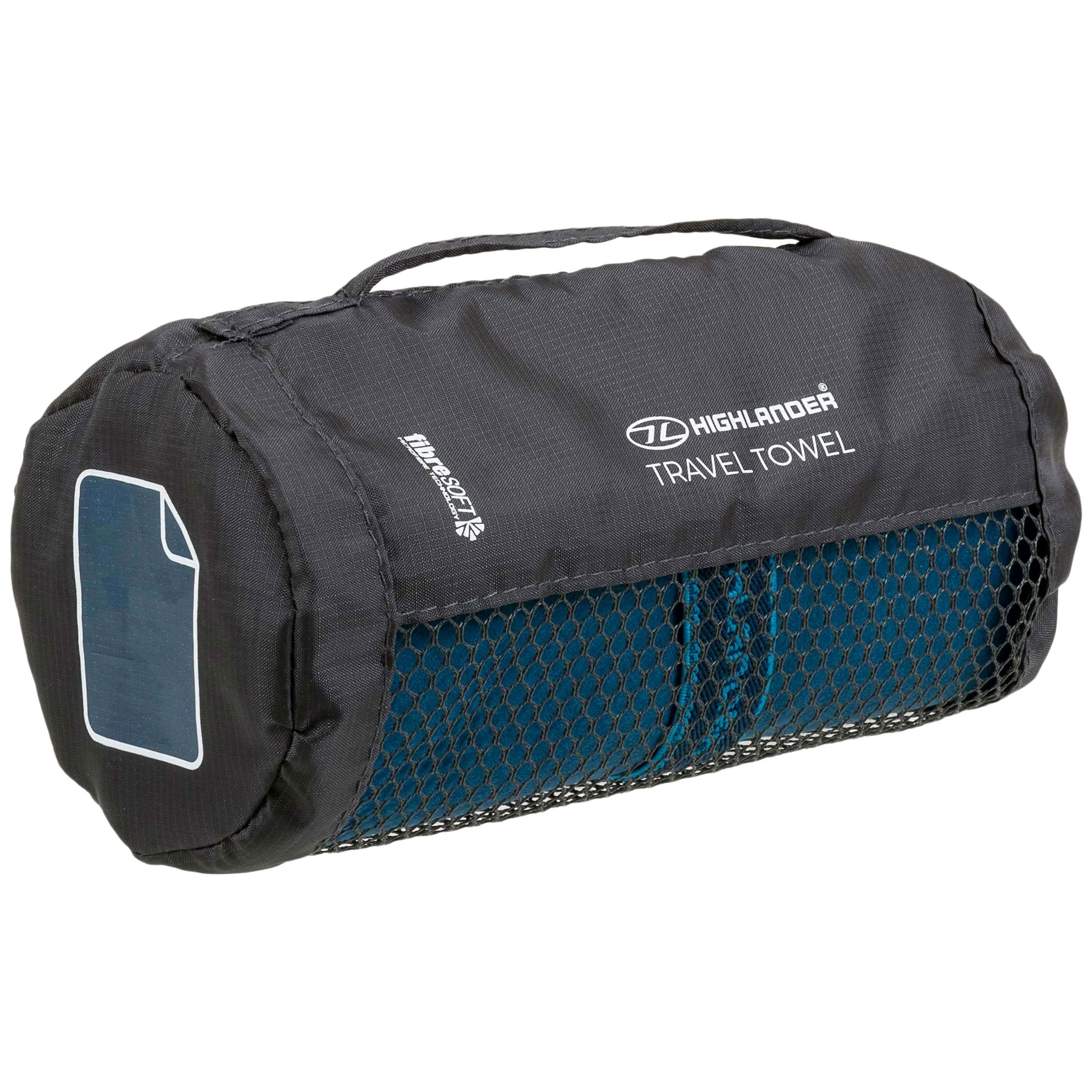 Rychleschnoucí ručník Highlander Outdoor Fibre Soft M - Navy