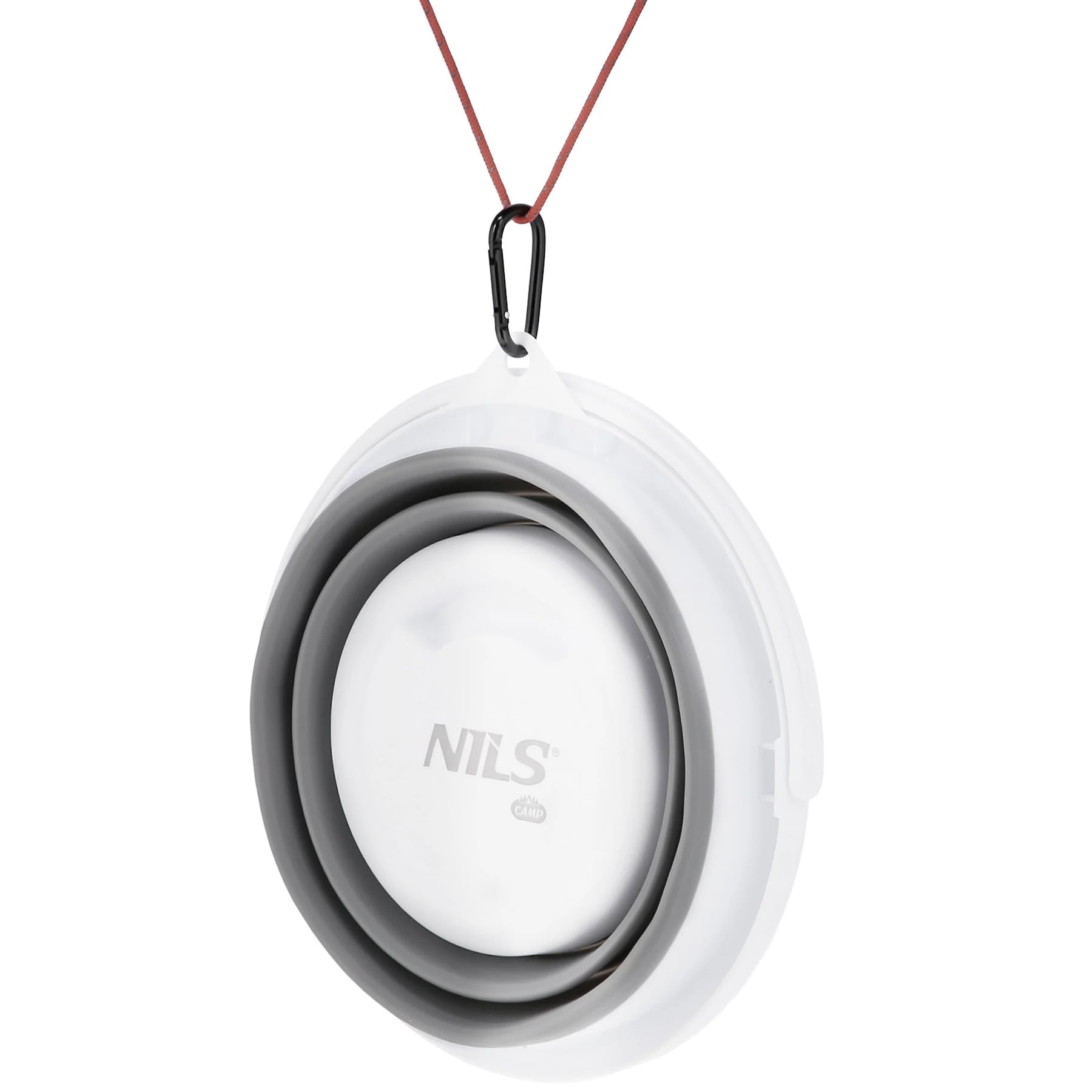 Skládací turistický kýbl Nils Camp 5 l - Šedý