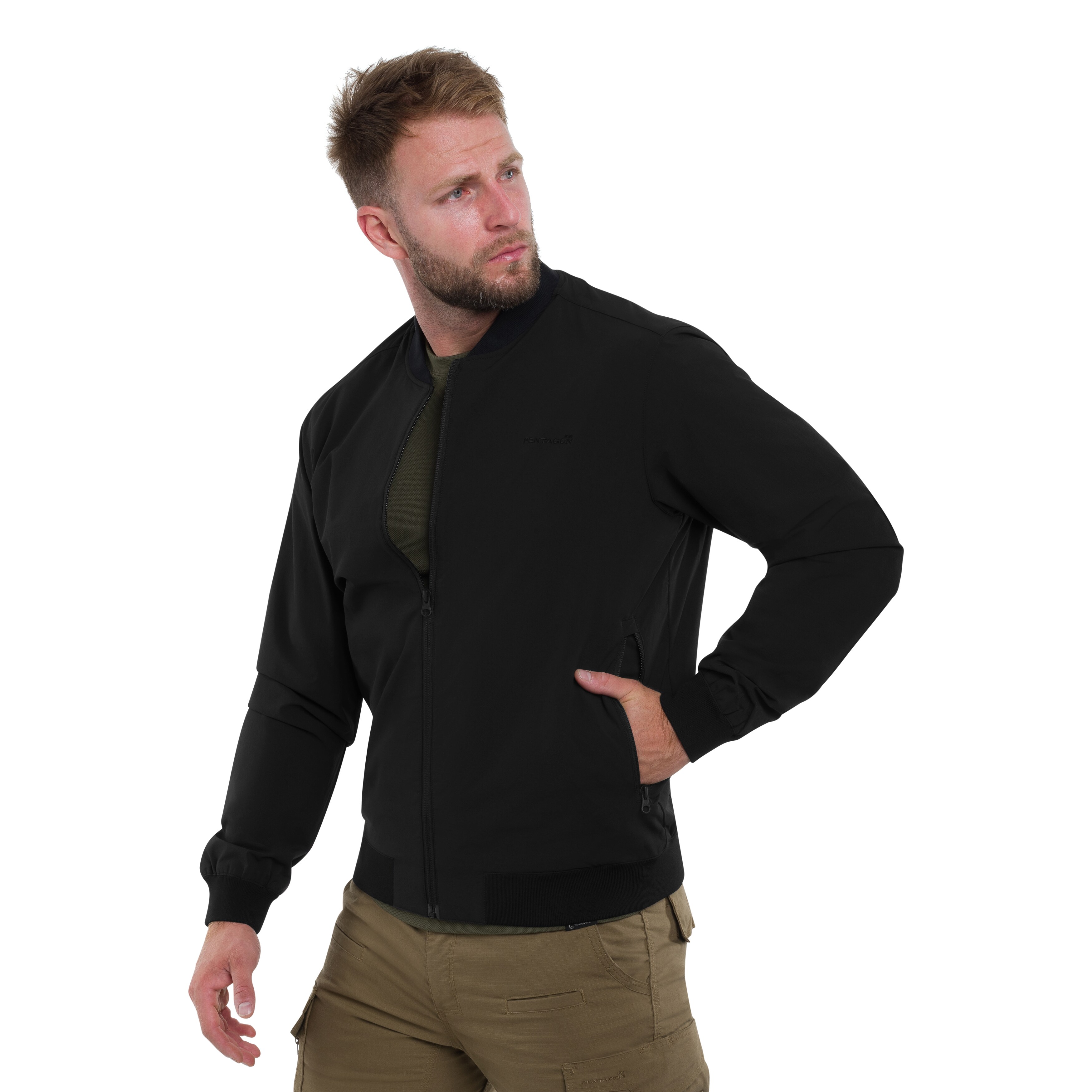 Bunda Pentagon M.A.P1 Flight Jacket - Black