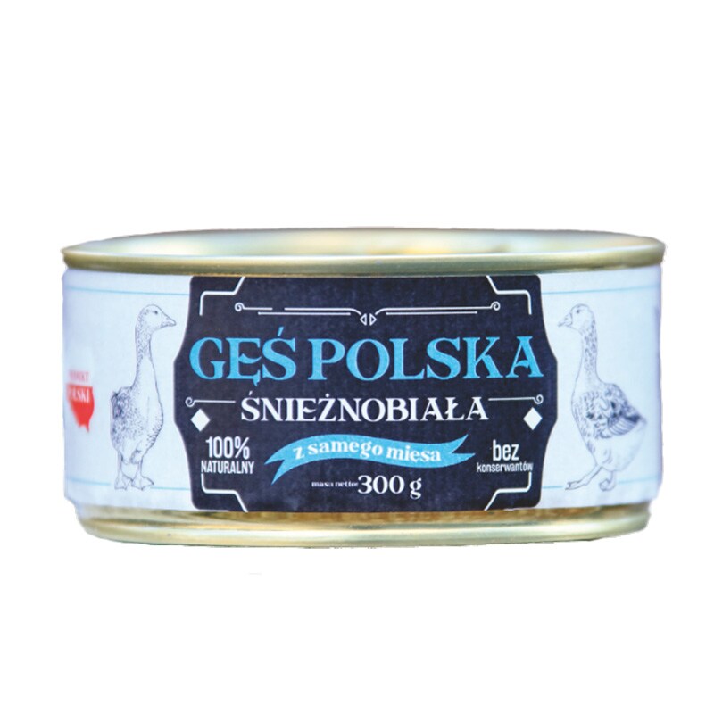Konzervované potraviny Marlej – Konzerva Gęś Polska Śnieżnobiała 300 g