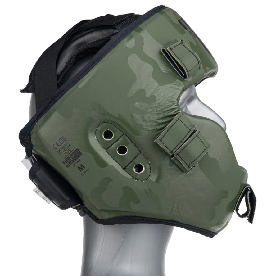 Boxerská přilba Fighter Shock Head Guard - Khaki/Camo