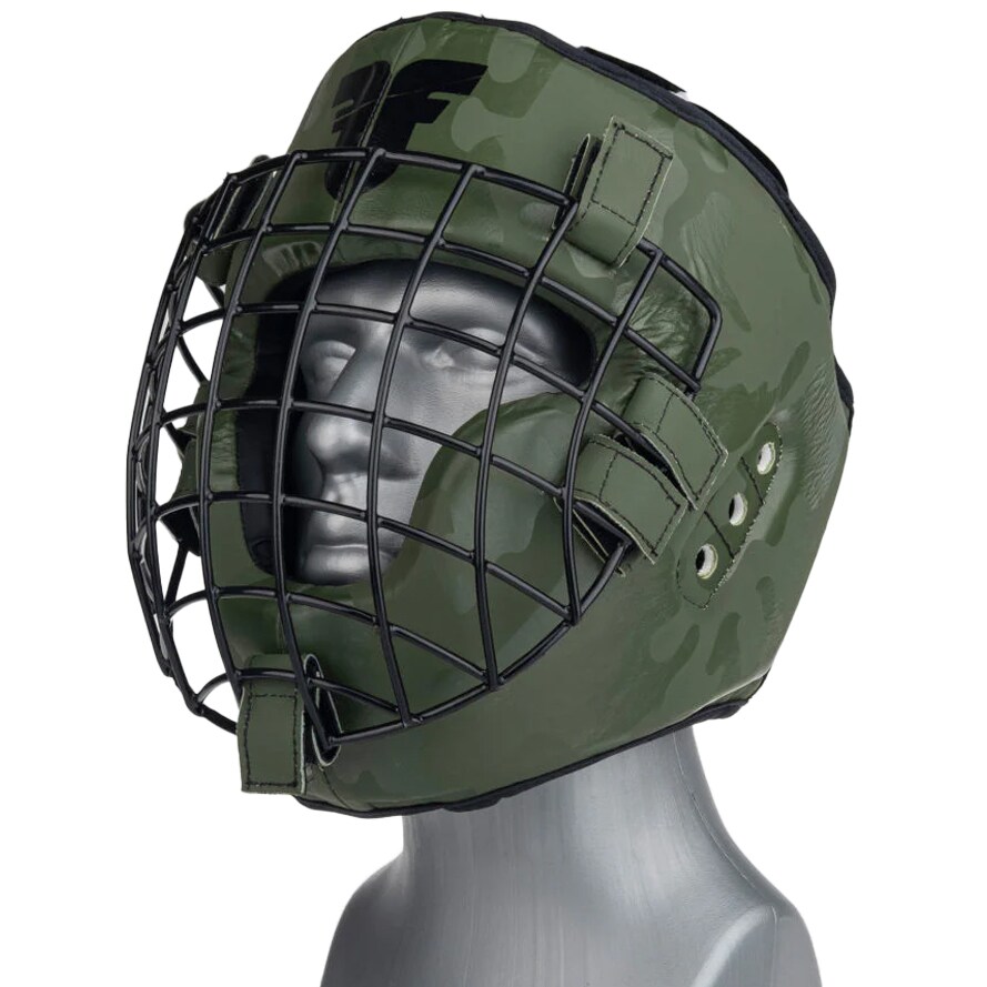 Boxerská přilba Fighter Shock Head Guard - Khaki/Camo