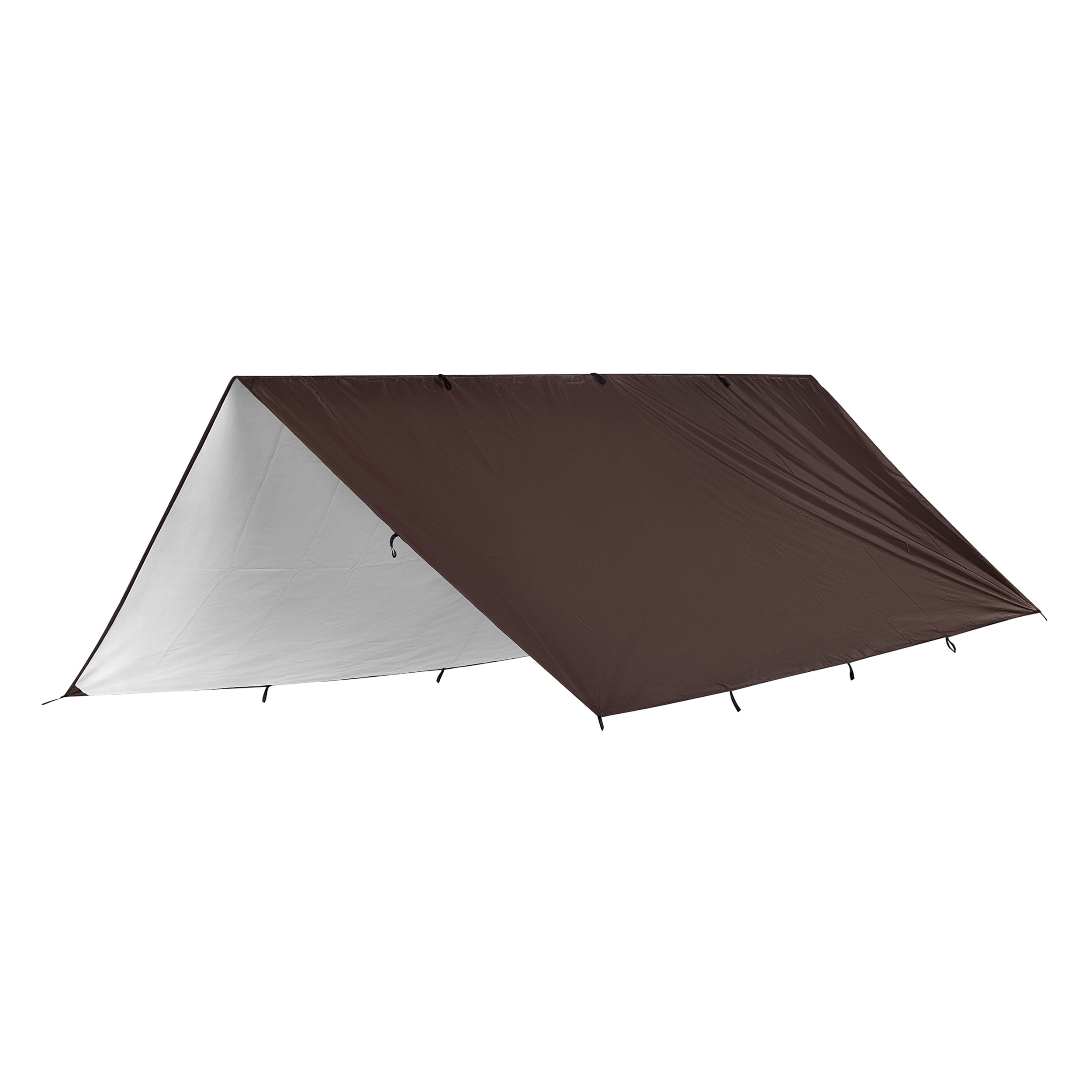 Bivakovací plachta TigerWood Termo Tarp 3 × 4 m – Brown