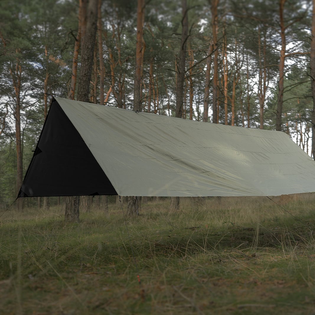 Bivakovací plachta TigerWood Tarp T2 3 × 3 m – Olive