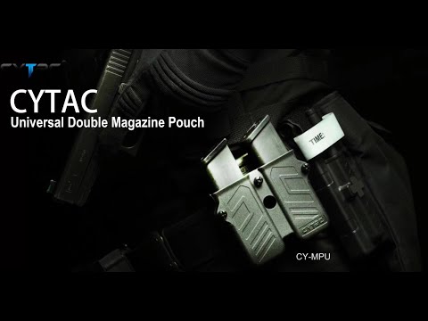 Univerzální dvojité pouzdro na zásobníky Cytac Universal Belt Clip - OD Green