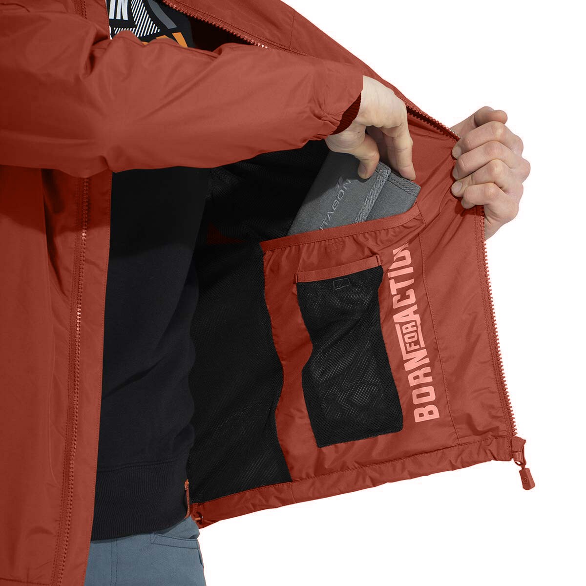 Bunda Pentagon Anemos Windbreaker - Maroon Red